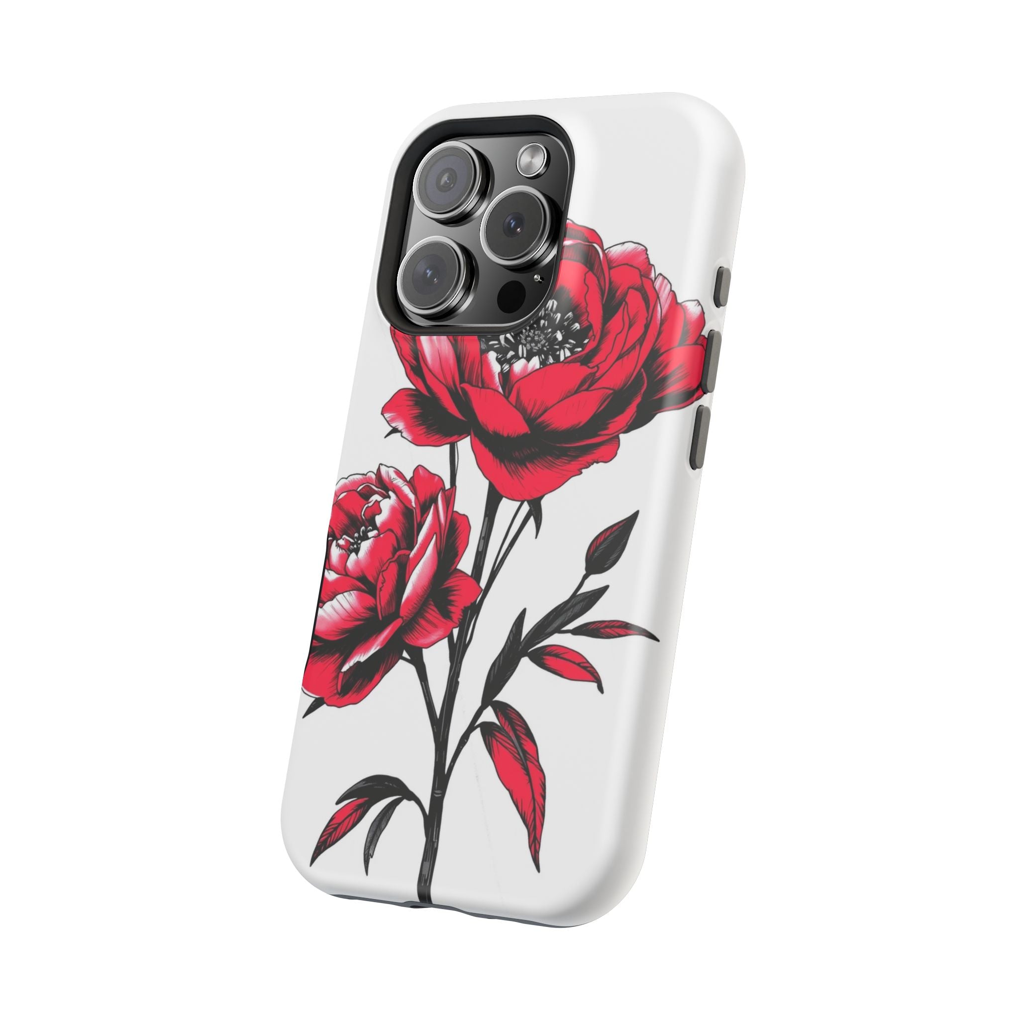 iPhone Vibrant Peony Bouquet Design Slim Everyday Designer Case · iPhone Case