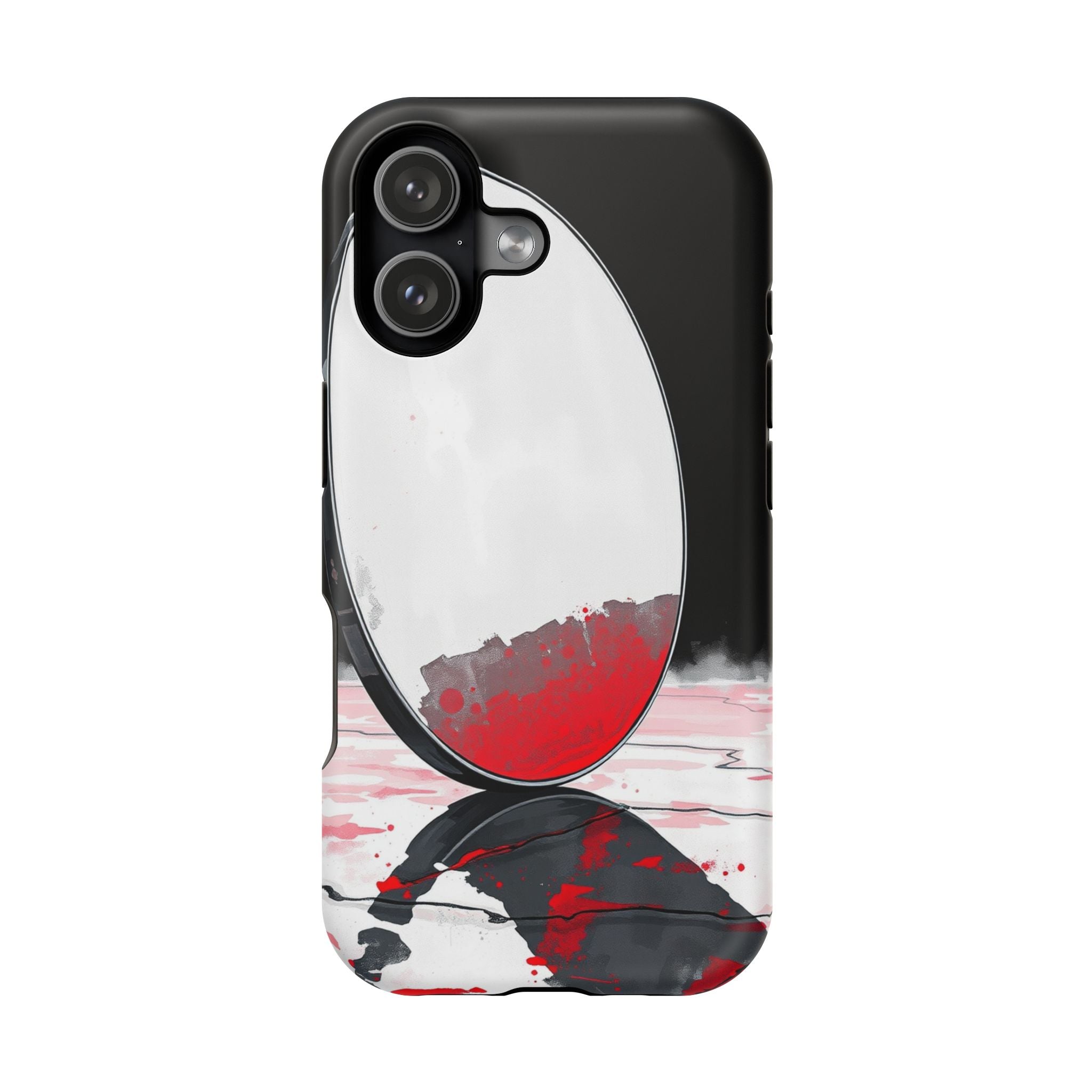 iPhone Earthy Salt Flat Mirror Design Slim Everyday Designer Case · iPhone Case