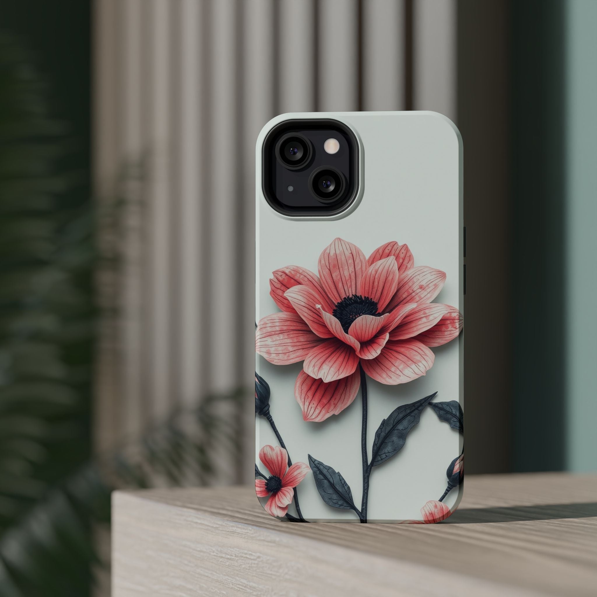 iPhone Dreamy Floral Ink Wash Design Slim Everyday iPhone 12 Designer · iPhone C