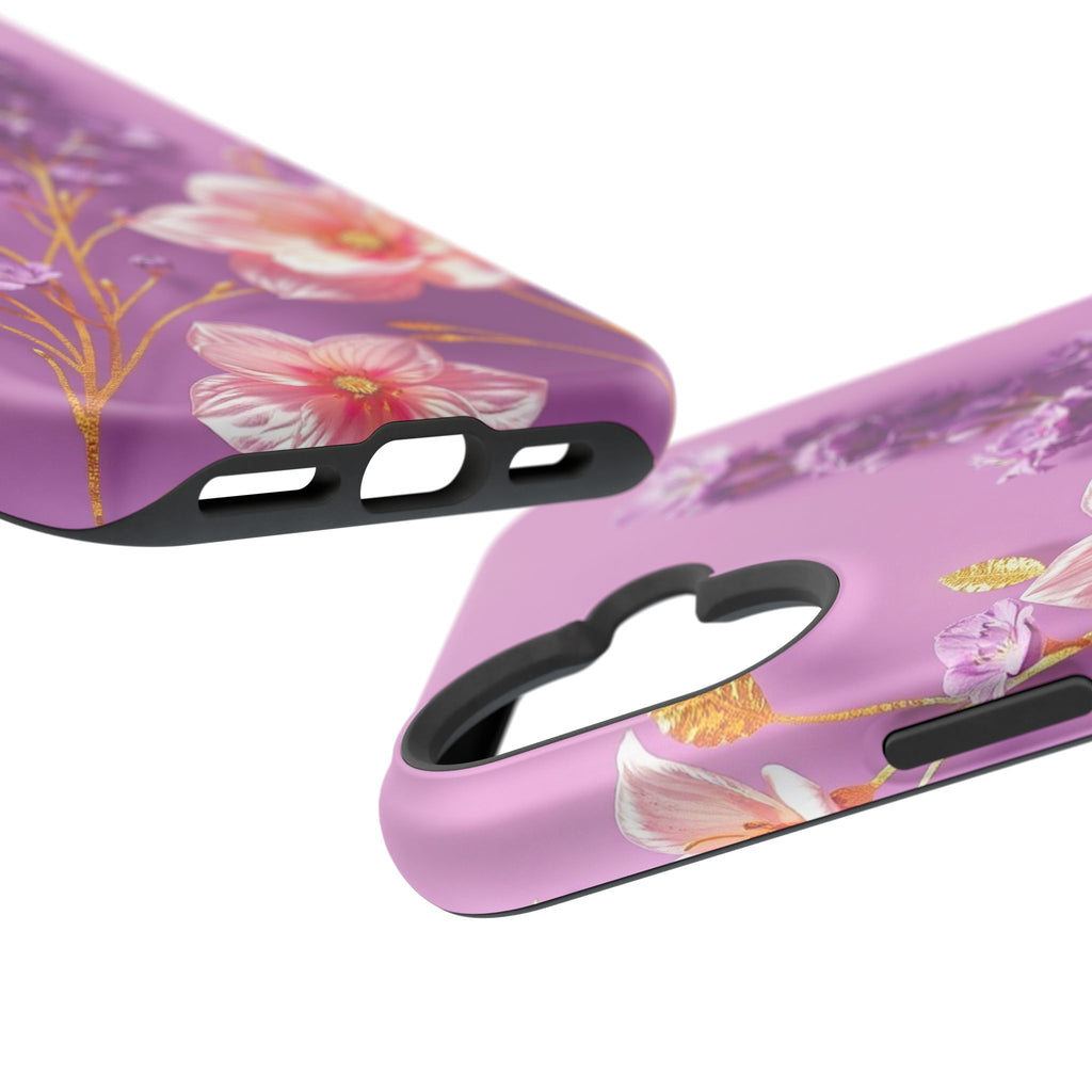 iPhone Radiant Floral Gold Foil Design Slim Everyday Designer Case · iPhone Case