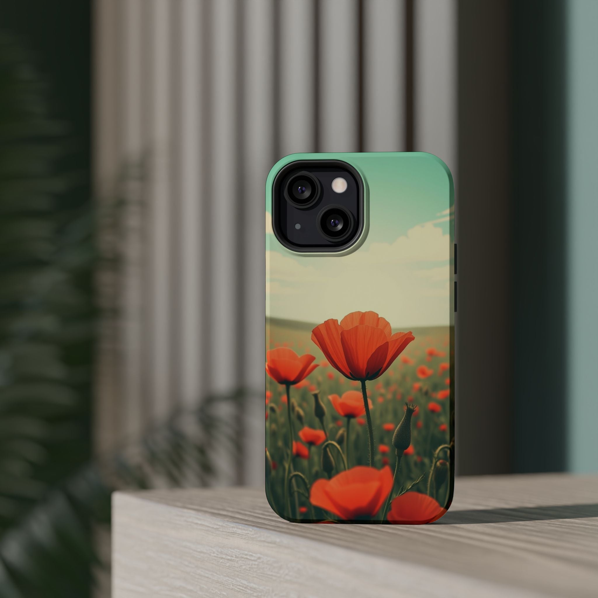 iPhone Radiant Poppy Field Design Bold Modern Everyday Snap Case · iPhone Case