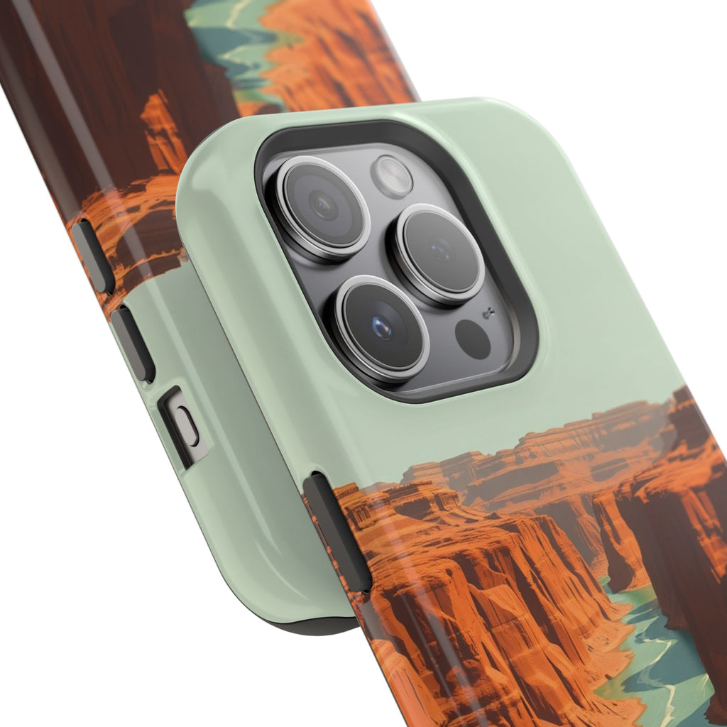 iPhone Burnt Orange And Sand River Canyon Slim iPhone Everyday Designer · iPhone