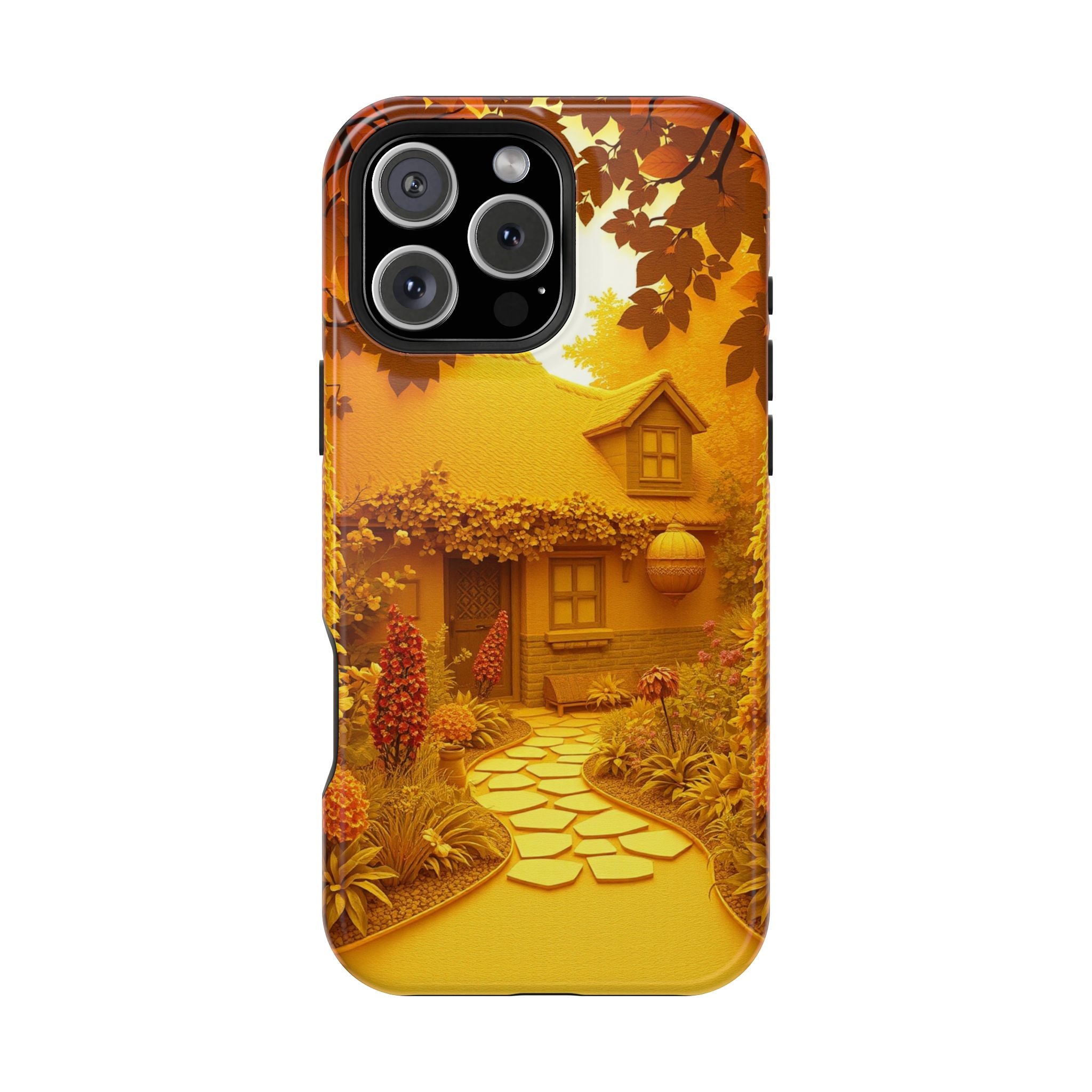 iPhone Vibrant Cottage Garden Design Slim Everyday Designer Case · iPhone Case