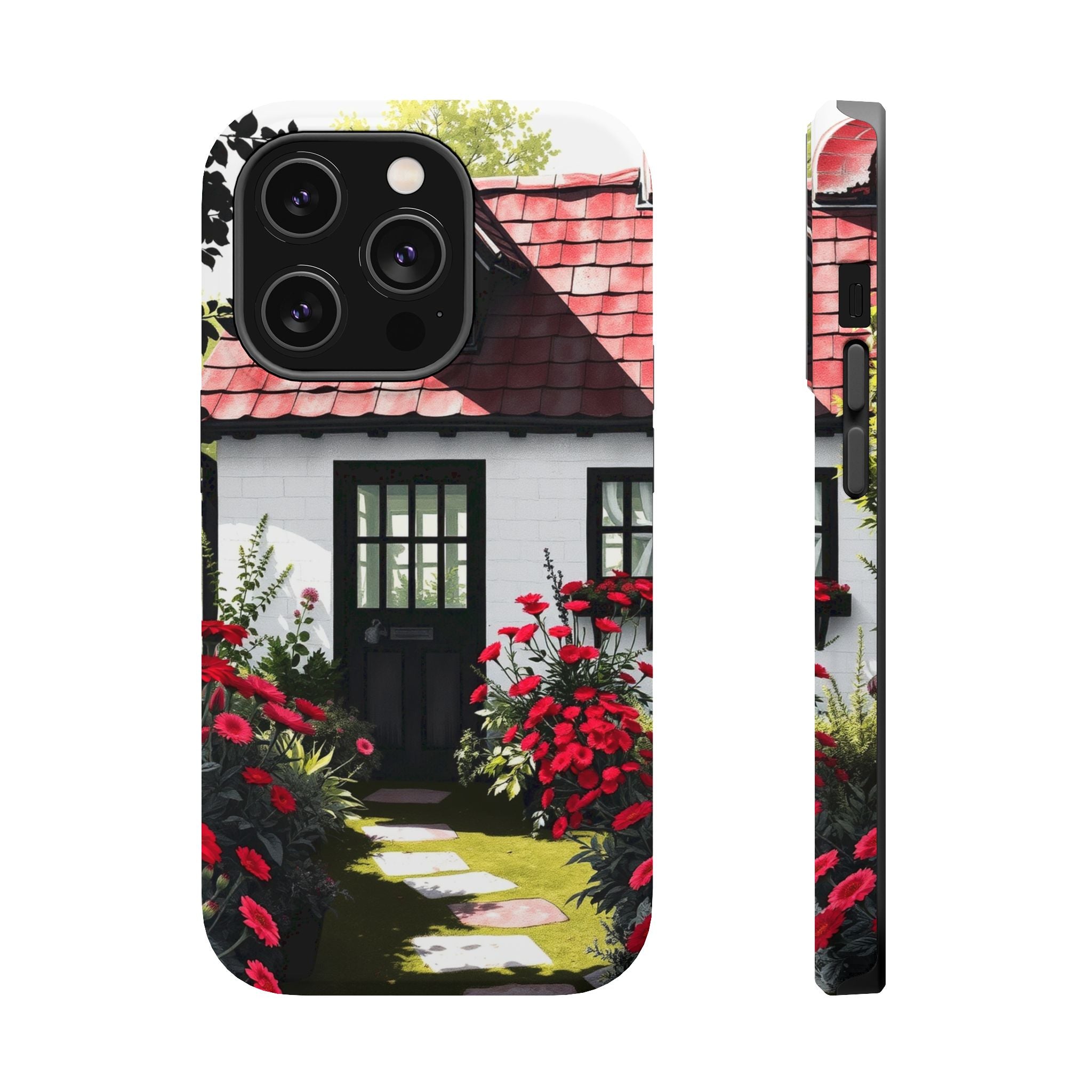 iPhone Cottage Garden Vibrant Watercolor Slim Snap Case · iPhone Case
