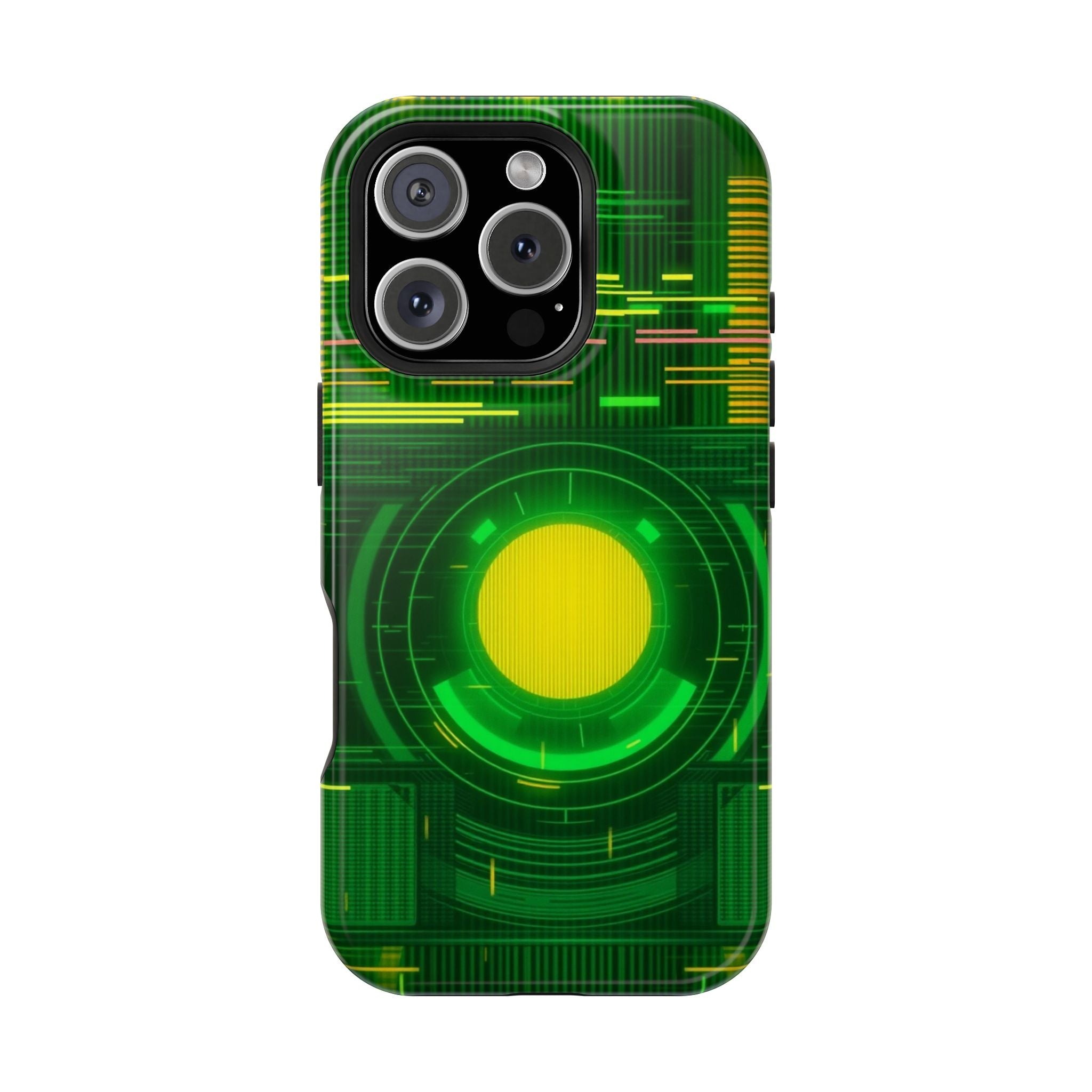 iPhone Emerald Green And Gold VHS Static Slim Everyday Designer Case · iPhone Ca
