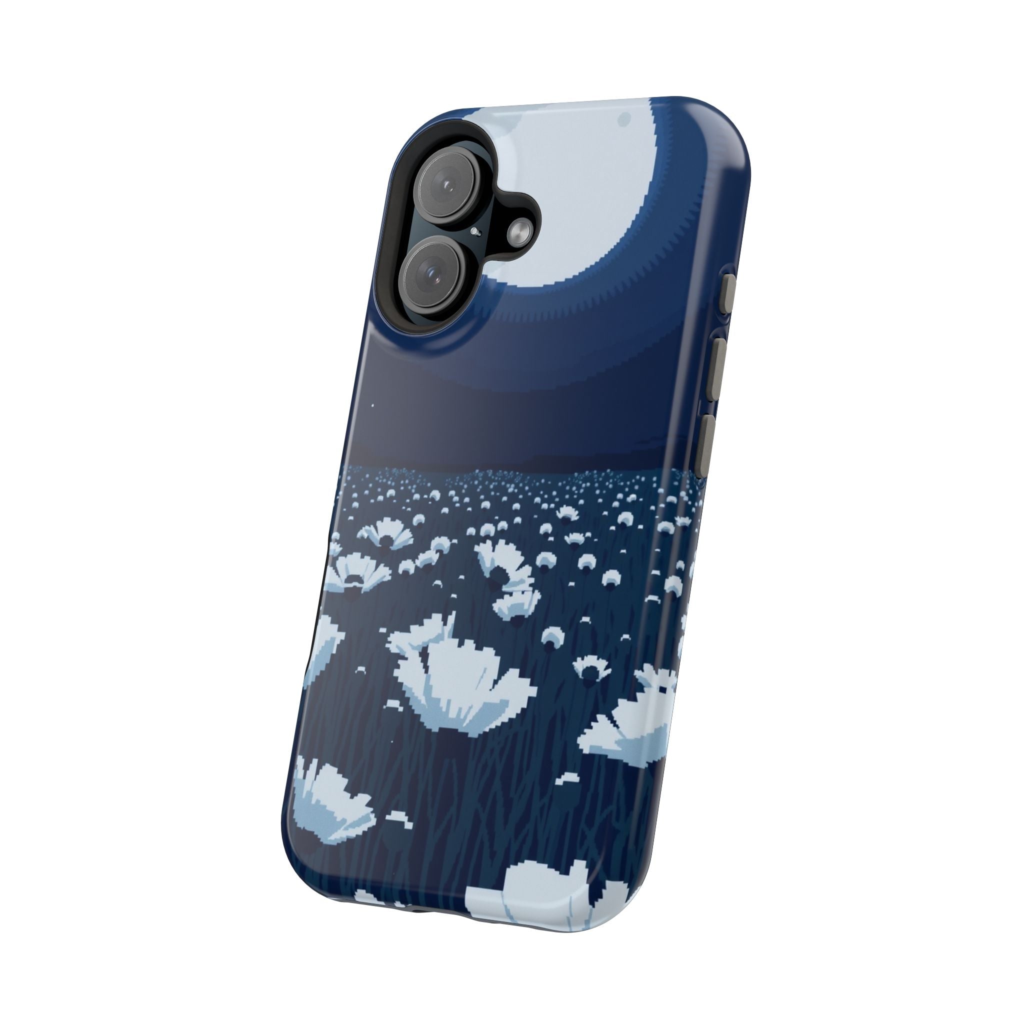 iPhone Poppy Field Pixel Art -Bit Bold Modern Everyday Snap Case · iPhone Case