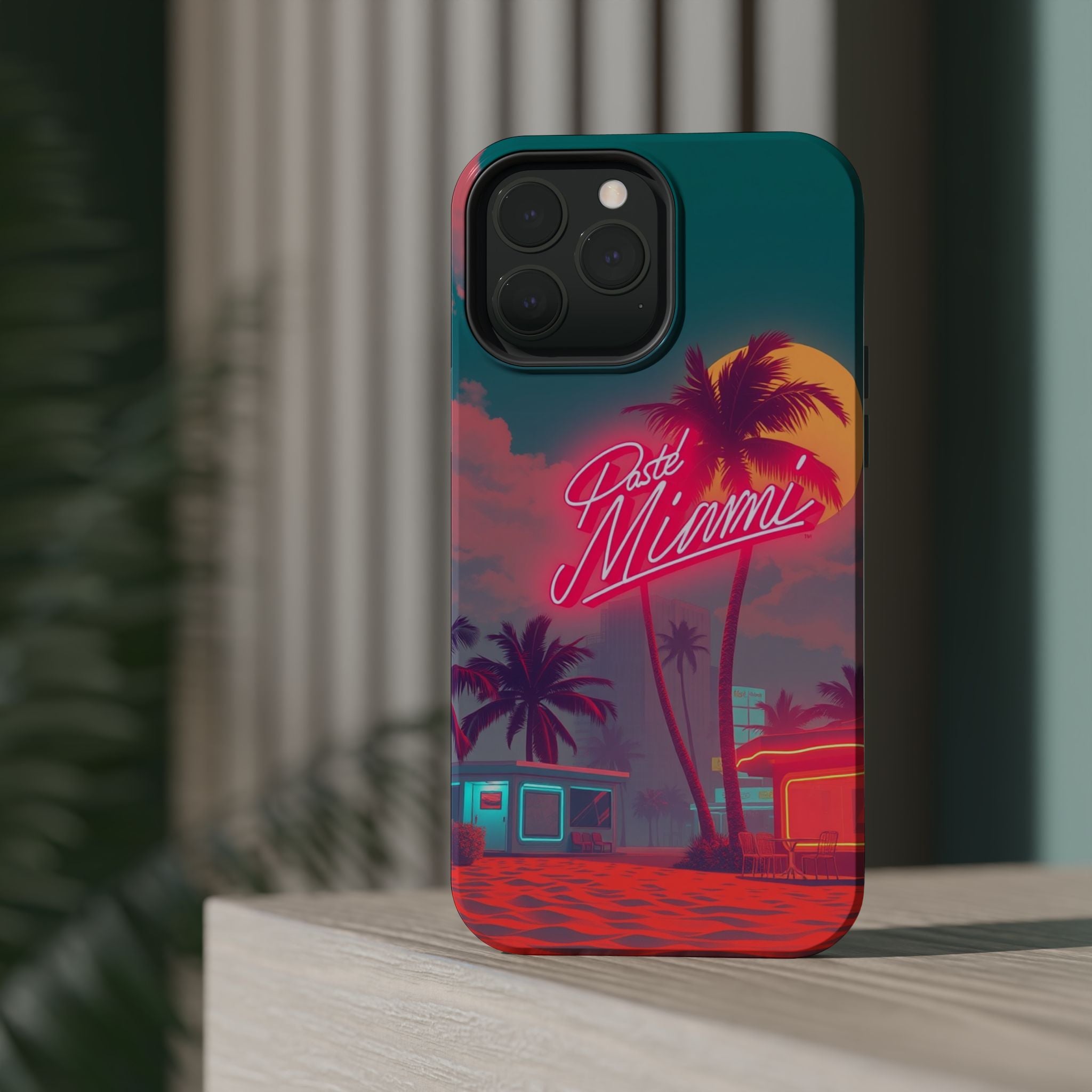 iPhone 1980s Pastel Miami Enchanted Art Slim Everyday Designer Case · iPhone Cas