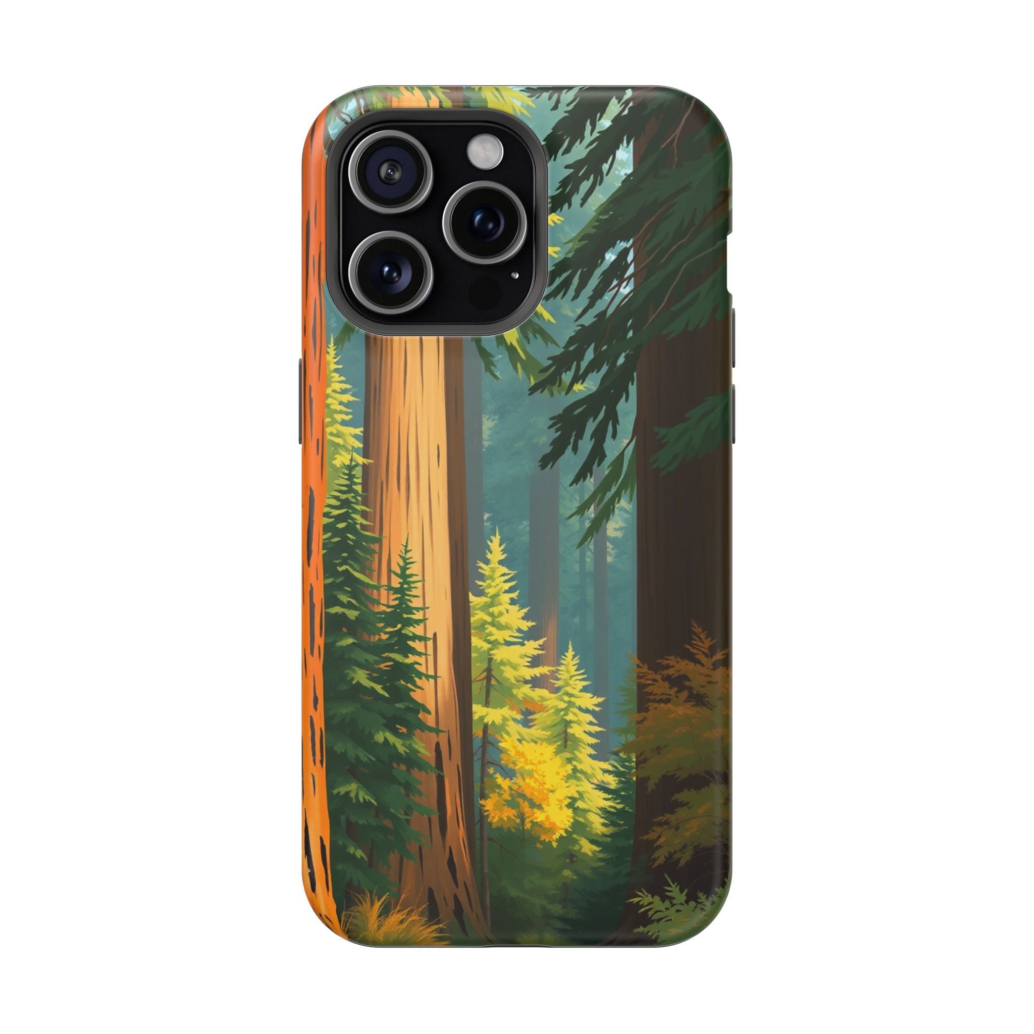 iPhone Redwood Forest Oil Painting Impressionist Clean iPhone Minimal · iPhone C