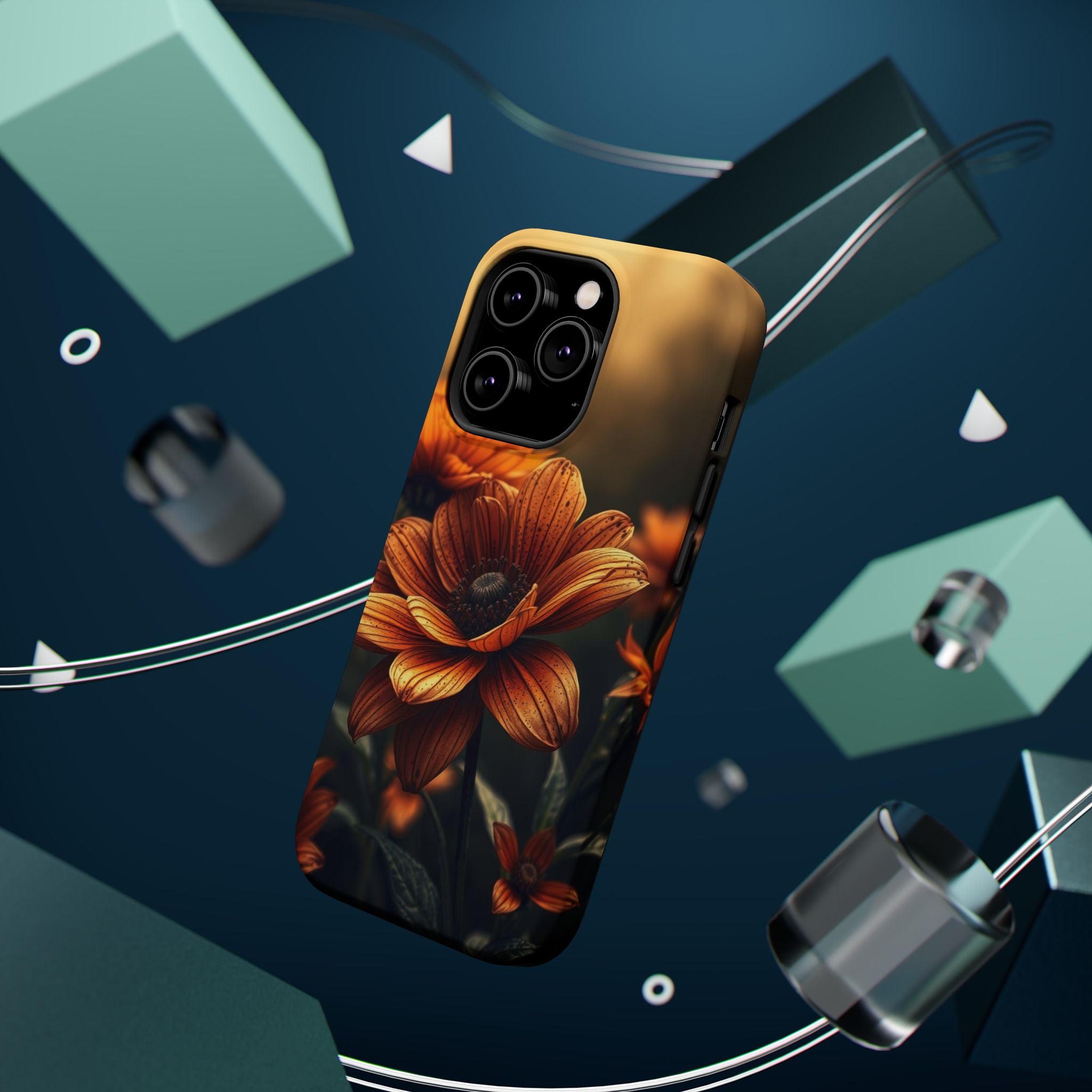 iPhone Radiant Floral Ombre Design Bold Modern Everyday Snap Case · iPhone Case