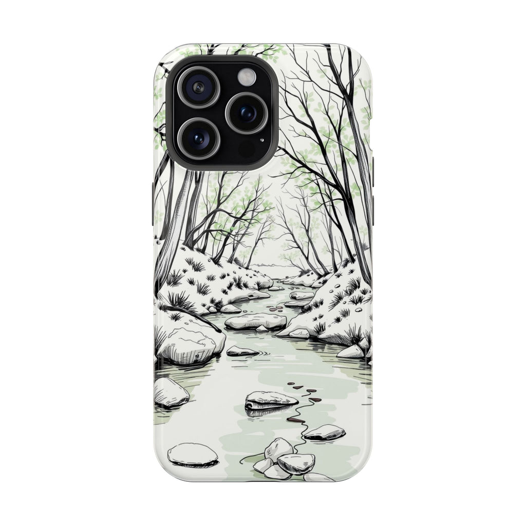 iPhone Sage And Ivory Spring Creek Bold Modern Everyday Snap Case · iPhone Case