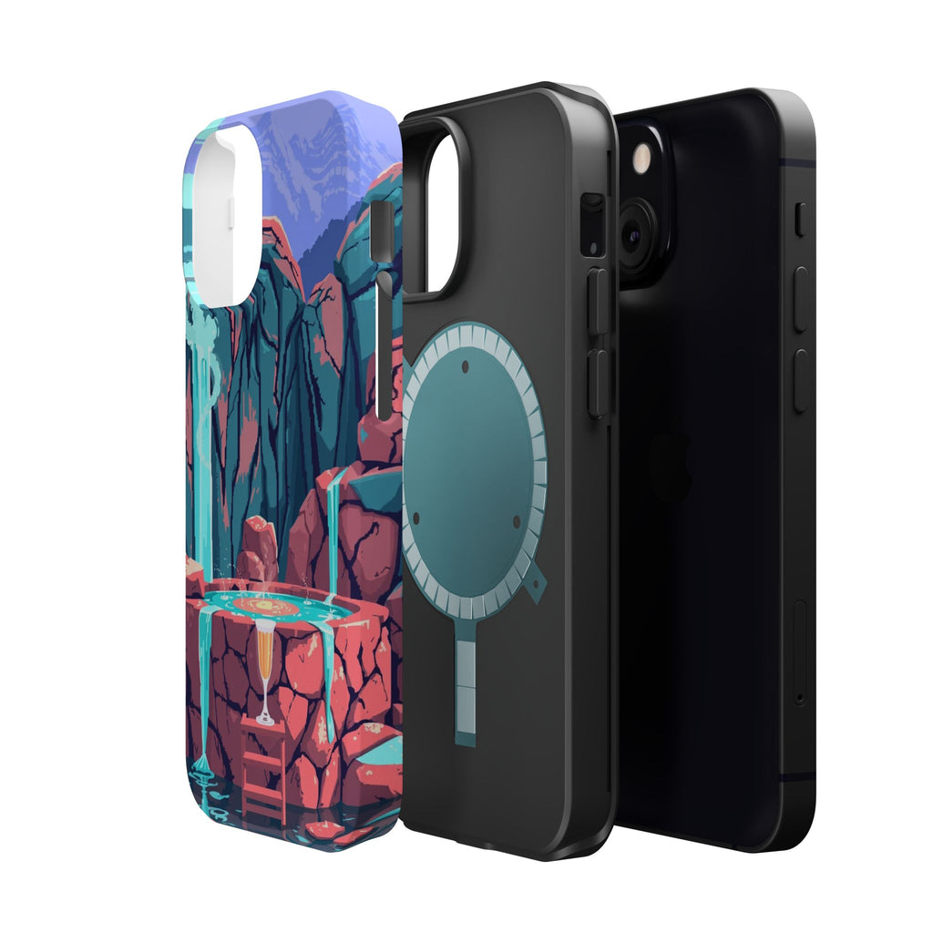 iPhone Hot Spring Steam Electric Art Slim Everyday Designer Case · iPhone Case
