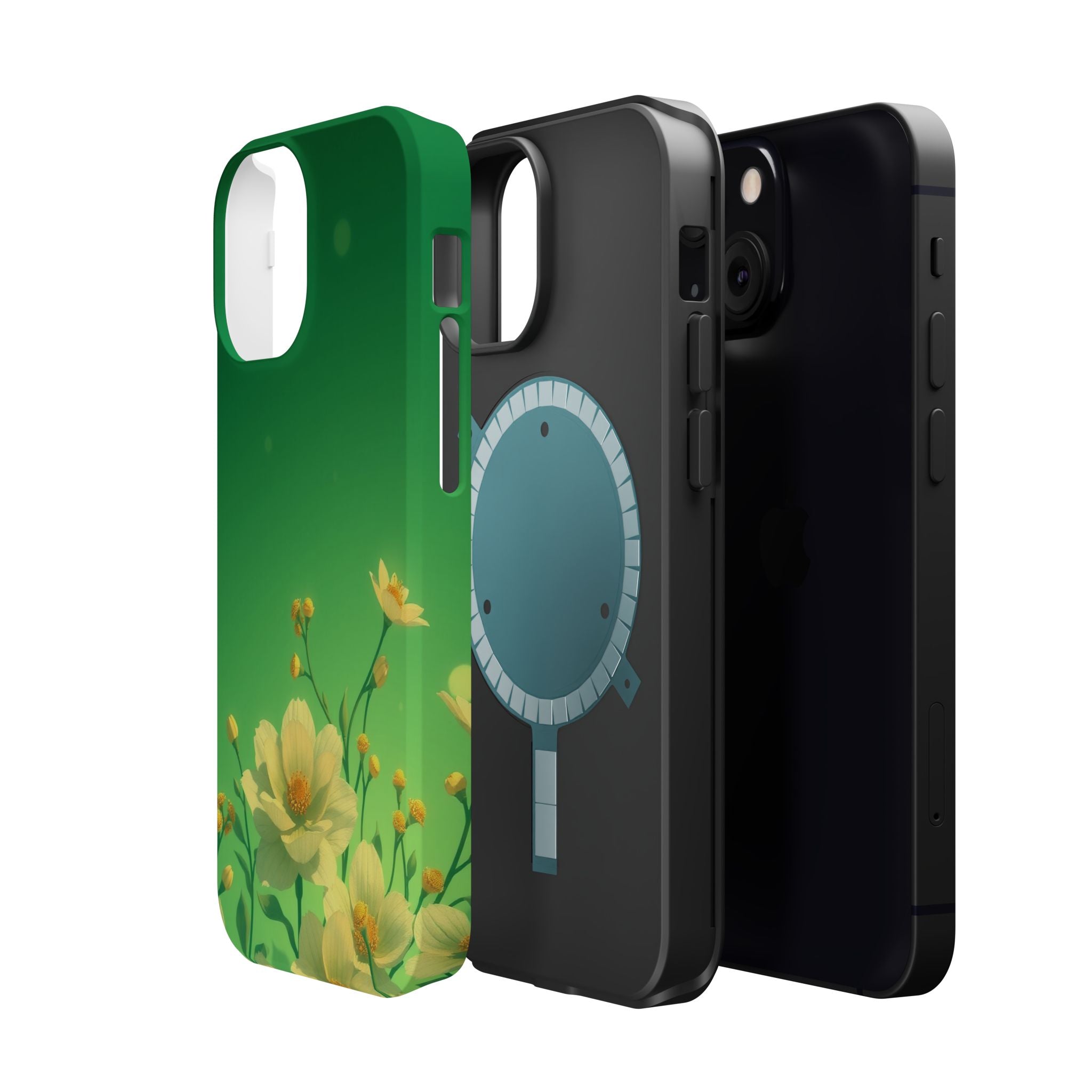 iPhone Vibrant Floral Ombre Design Bold Modern Everyday Snap Case · iPhone Case