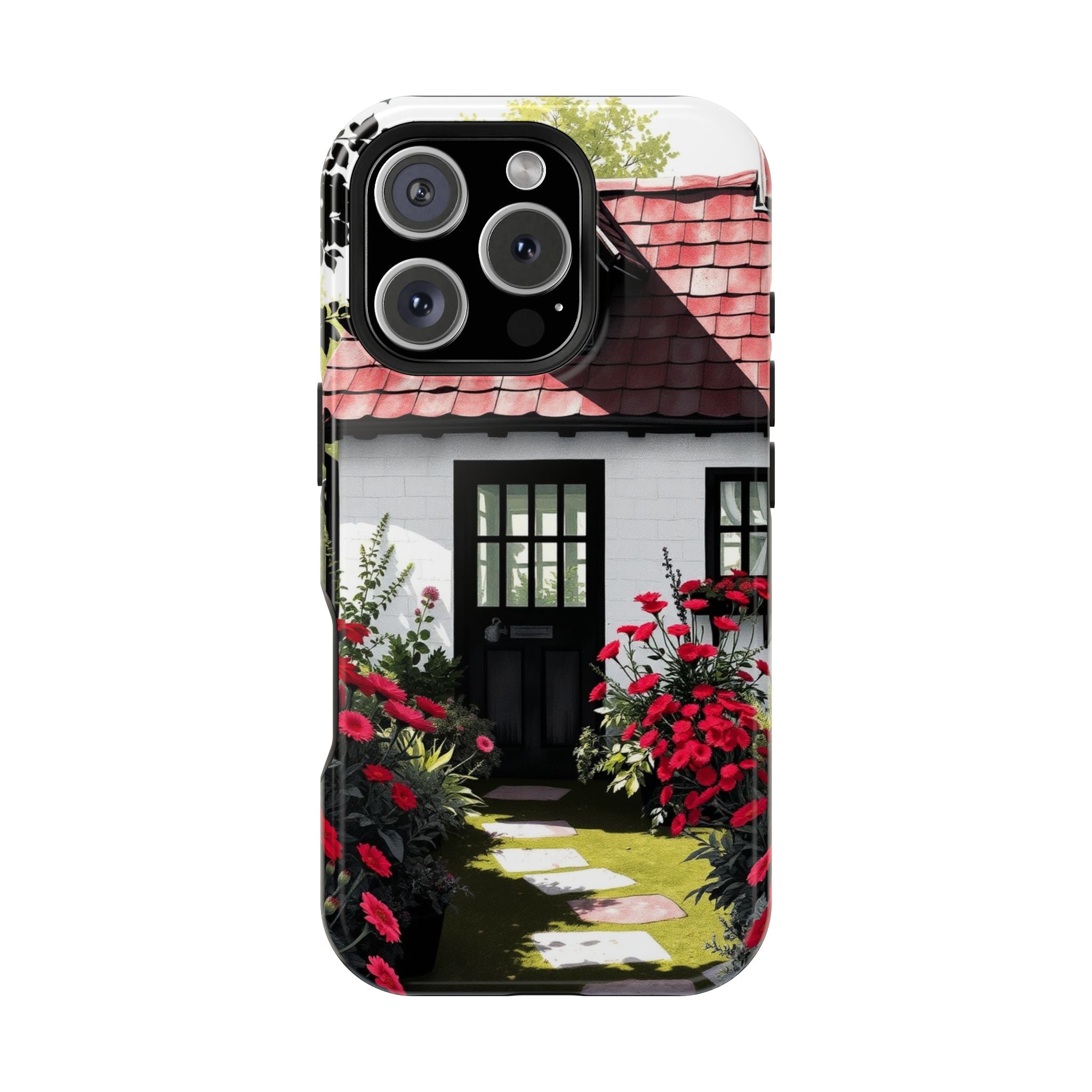 iPhone Cottage Garden Vibrant Watercolor Slim Snap Case · iPhone Case
