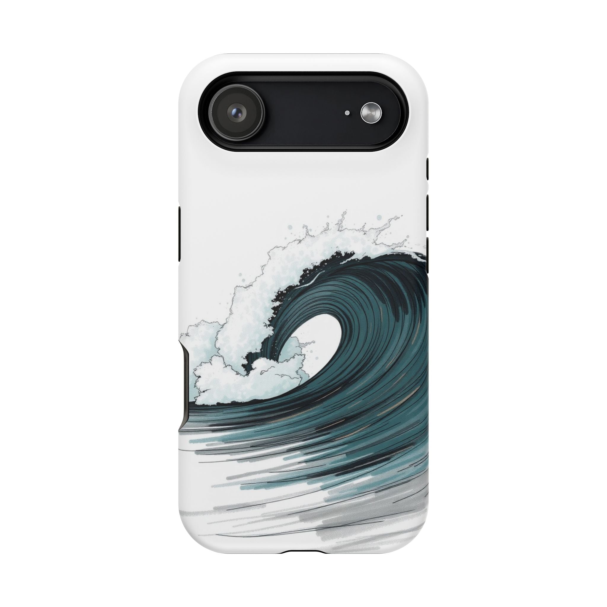 iPhone Ocean Wave Crash Hand-Drawn Sketch Slim iPhone Everyday Designer · iPhone