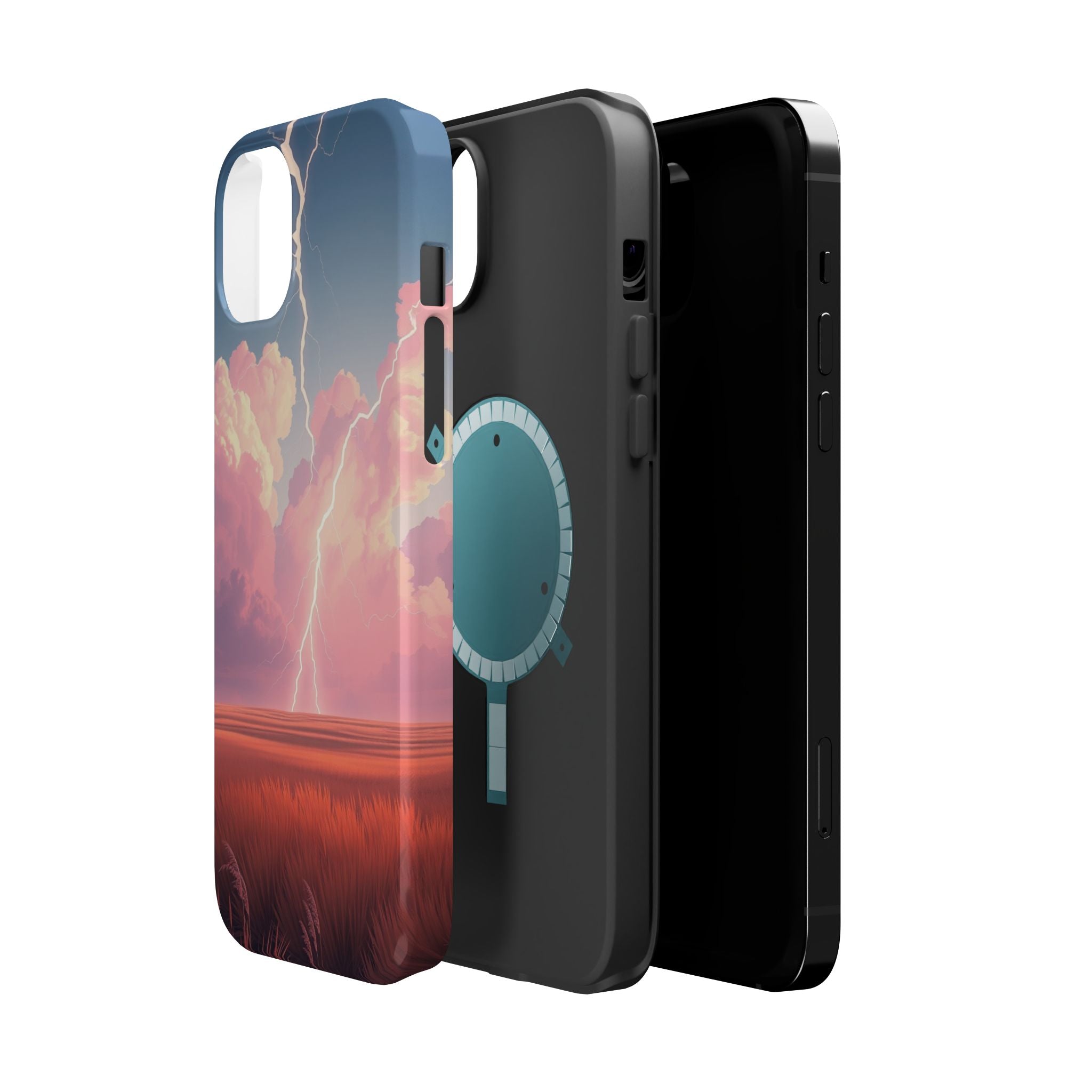 iPhone Prairie Lightning Bold Art Bold Modern Everyday Snap Case · iPhone Case