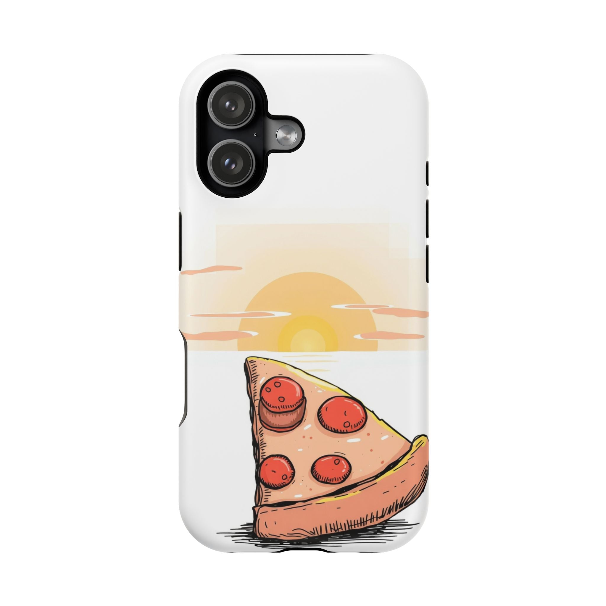 iPhone Earthy Pizza Slice Sunset Design Slim Everyday Designer Case · iPhone Cas