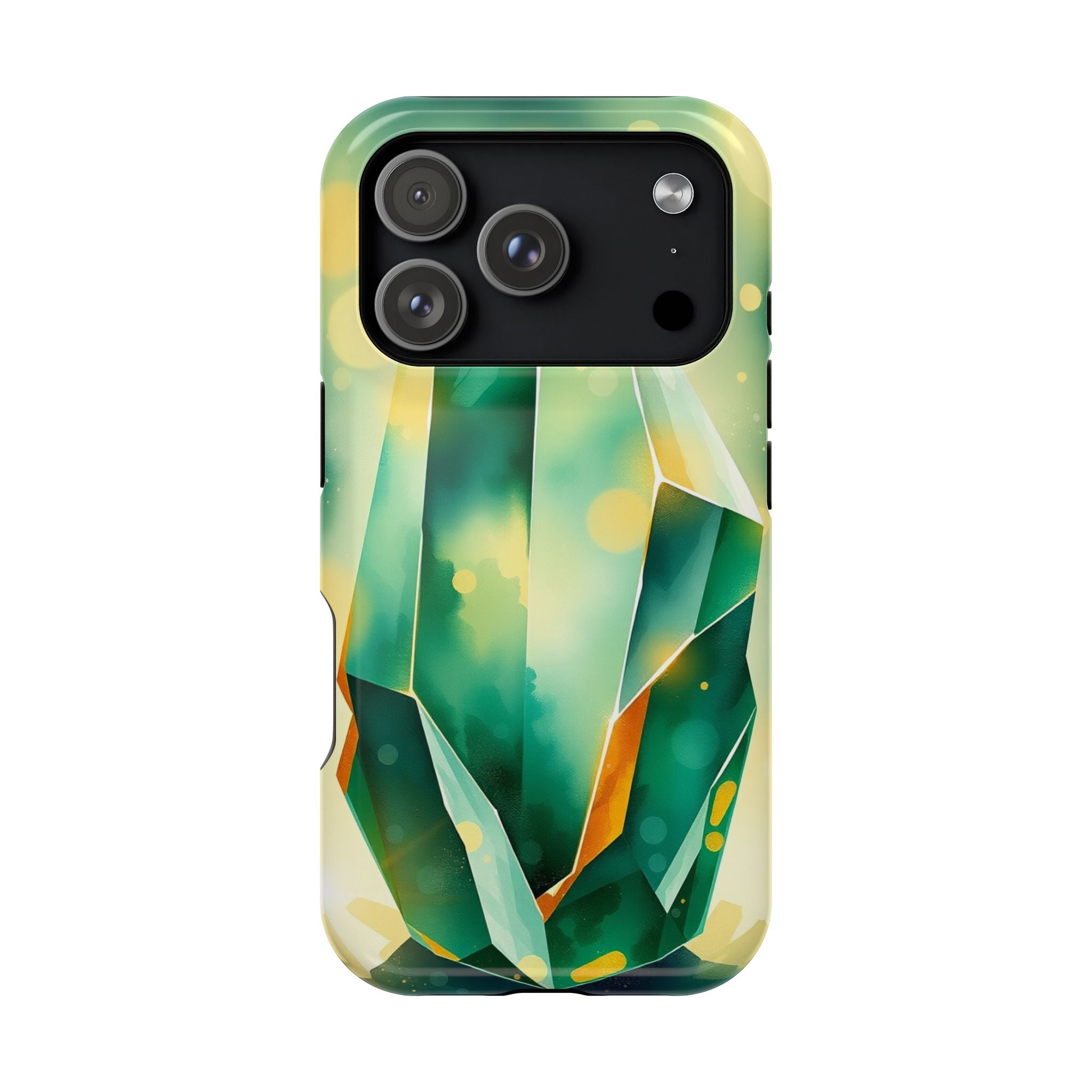 iPhone Emerald Green And Gold Crystal Prism Slim iPhone Everyday · iPhone Case