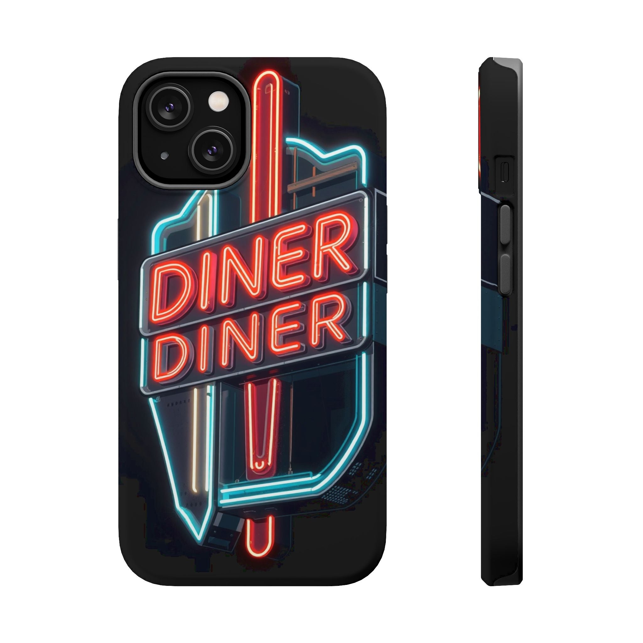 iPhone Neon Diner Sign Electric Art Slim Everyday Designer Case · iPhone Case