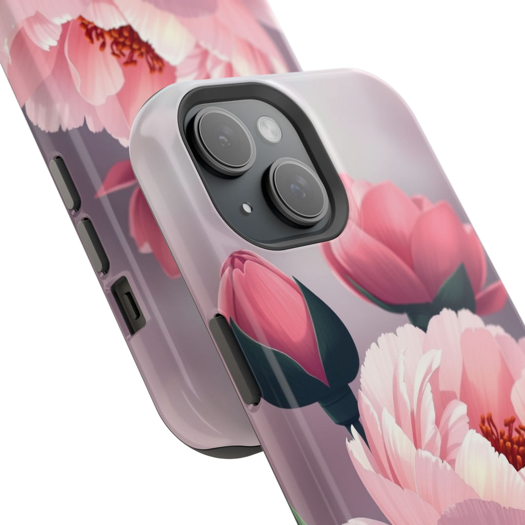 iPhone Peony Bouquet Enchanted Art Bold Modern Everyday Snap Case · iPhone Case
