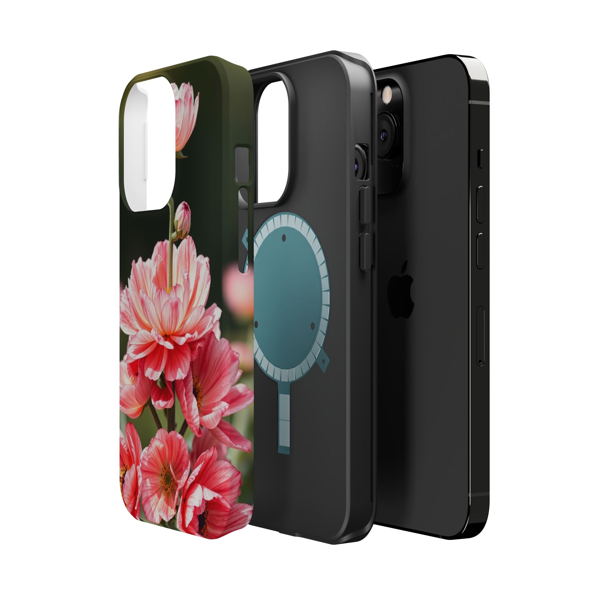iPhone Ranunculus Stack Vibrant Watercolor Slim Snap Case · iPhone Case