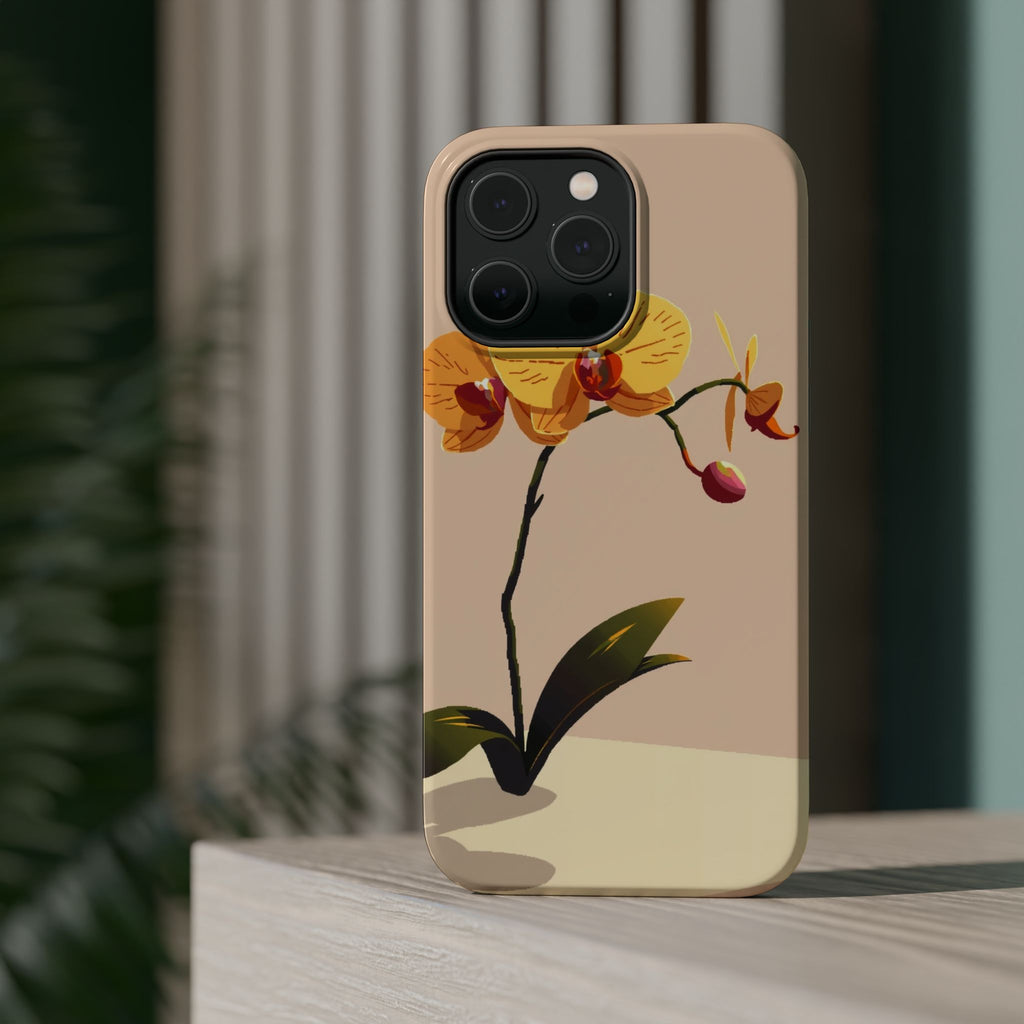iPhone Orchid Study Pixel Art -Bit Bold Modern Everyday Snap Case · iPhone Case