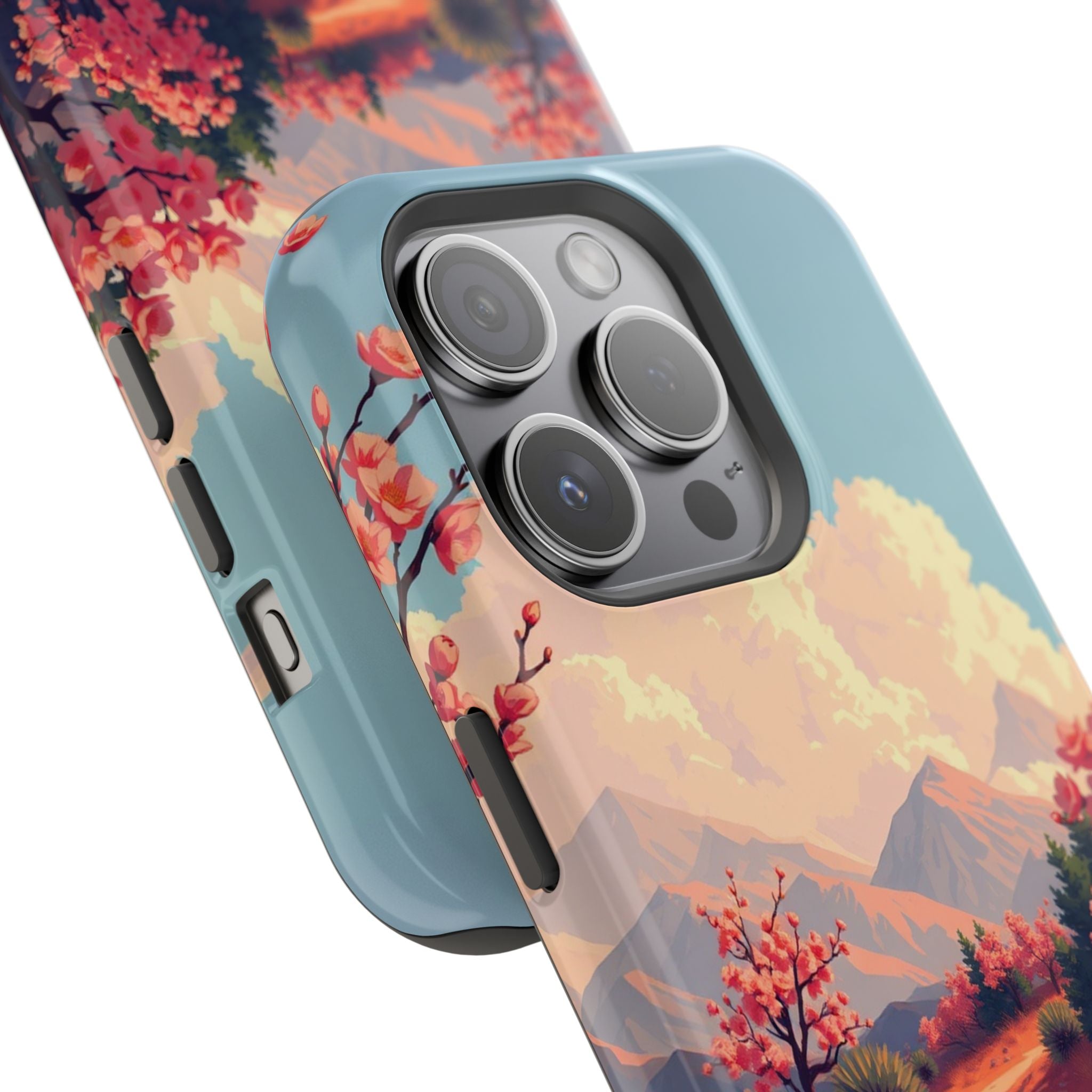 iPhone Burnt Orange And Sand Blossom Trail Slim iPhone Everyday · iPhone Case