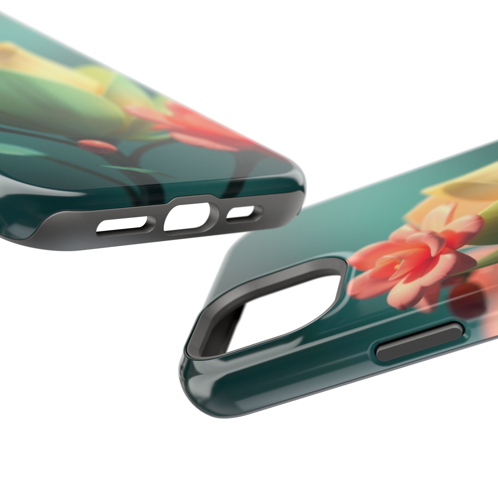 iPhone Floral Geometric Electric Art Slim Everyday Designer Case · iPhone Case