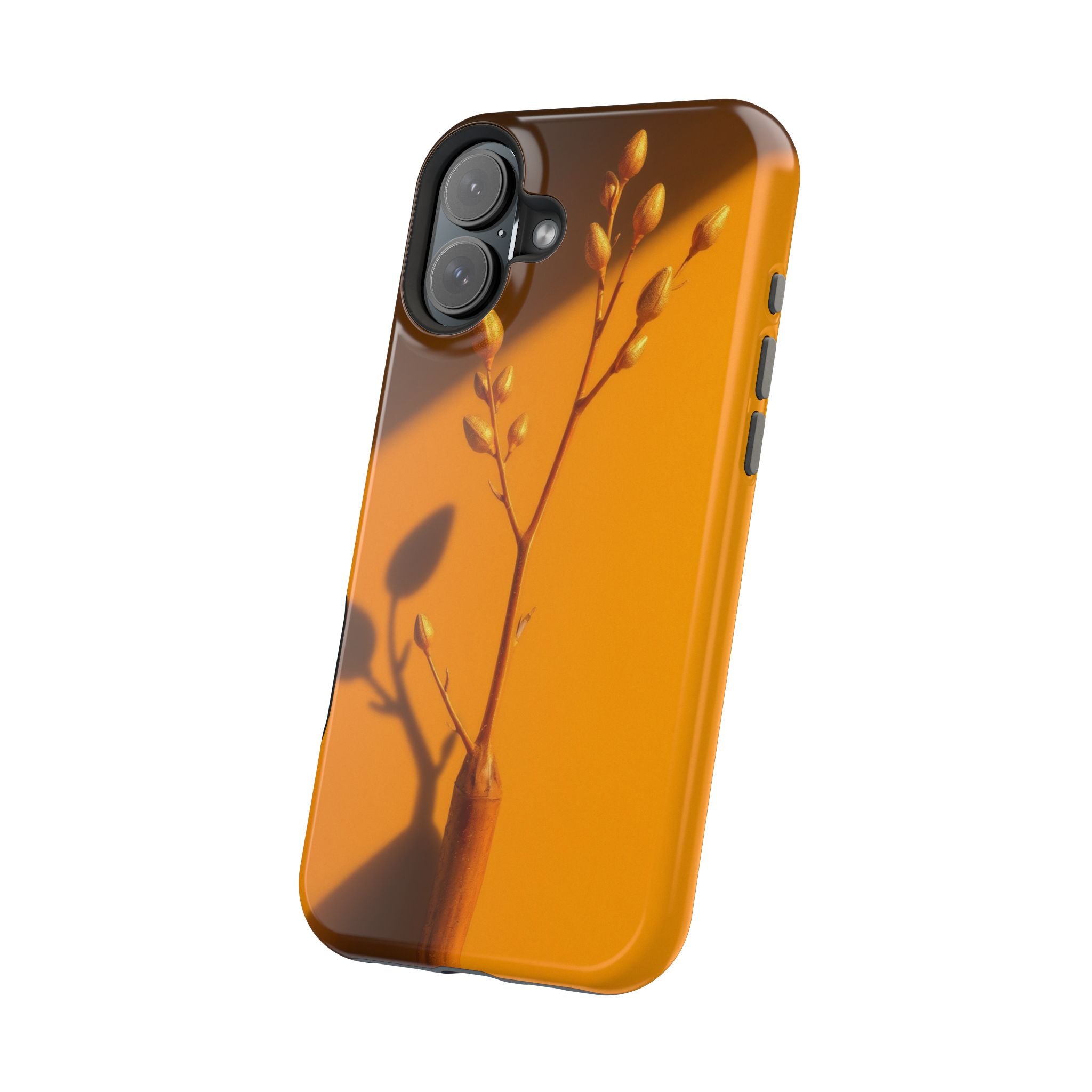 iPhone Mustard And Rust Minimalist Stem Slim Everyday iPhone Designer · iPhone C