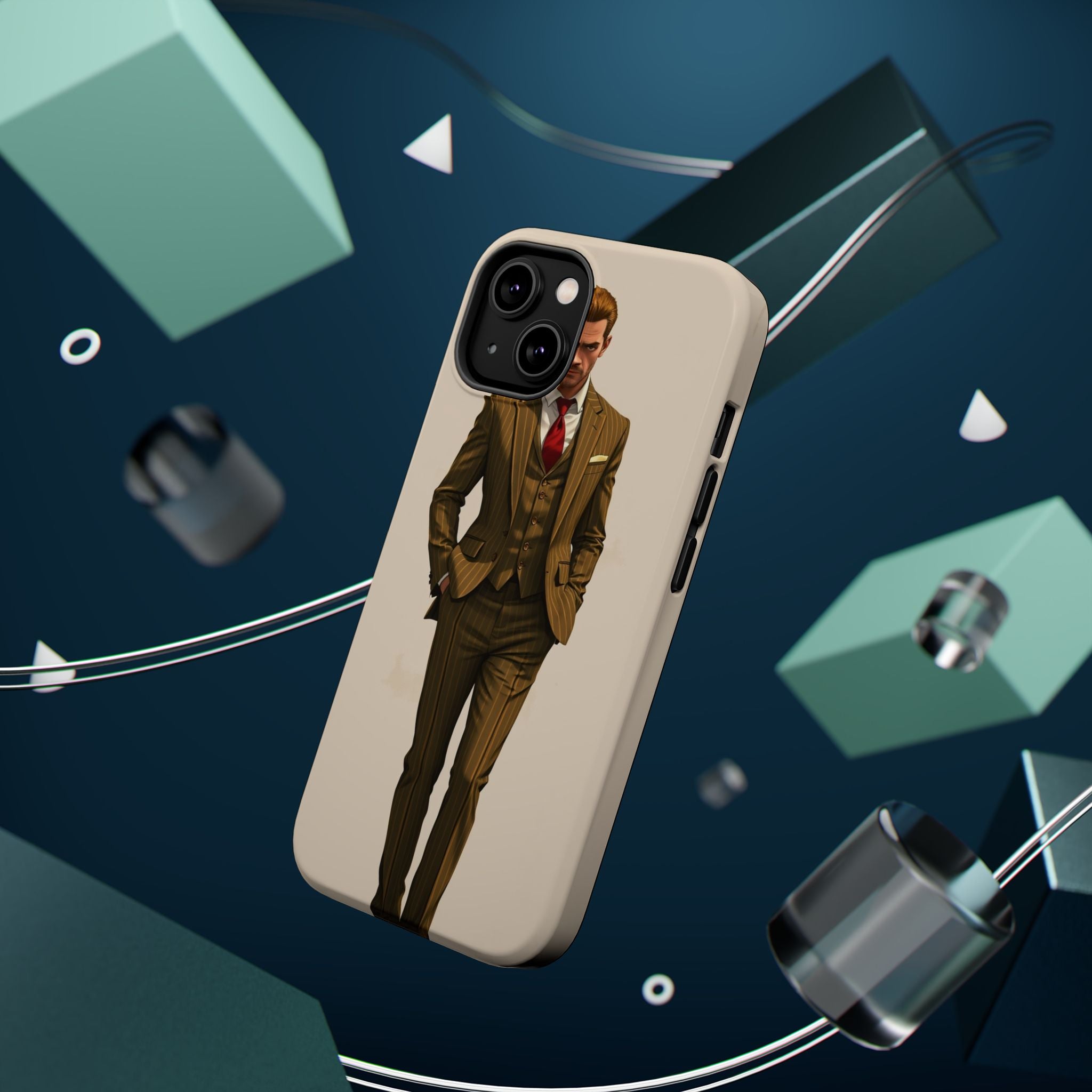 iPhone Pinstripe Suit Grunge Distressed Slim Everyday Designer Case · iPhone Cas
