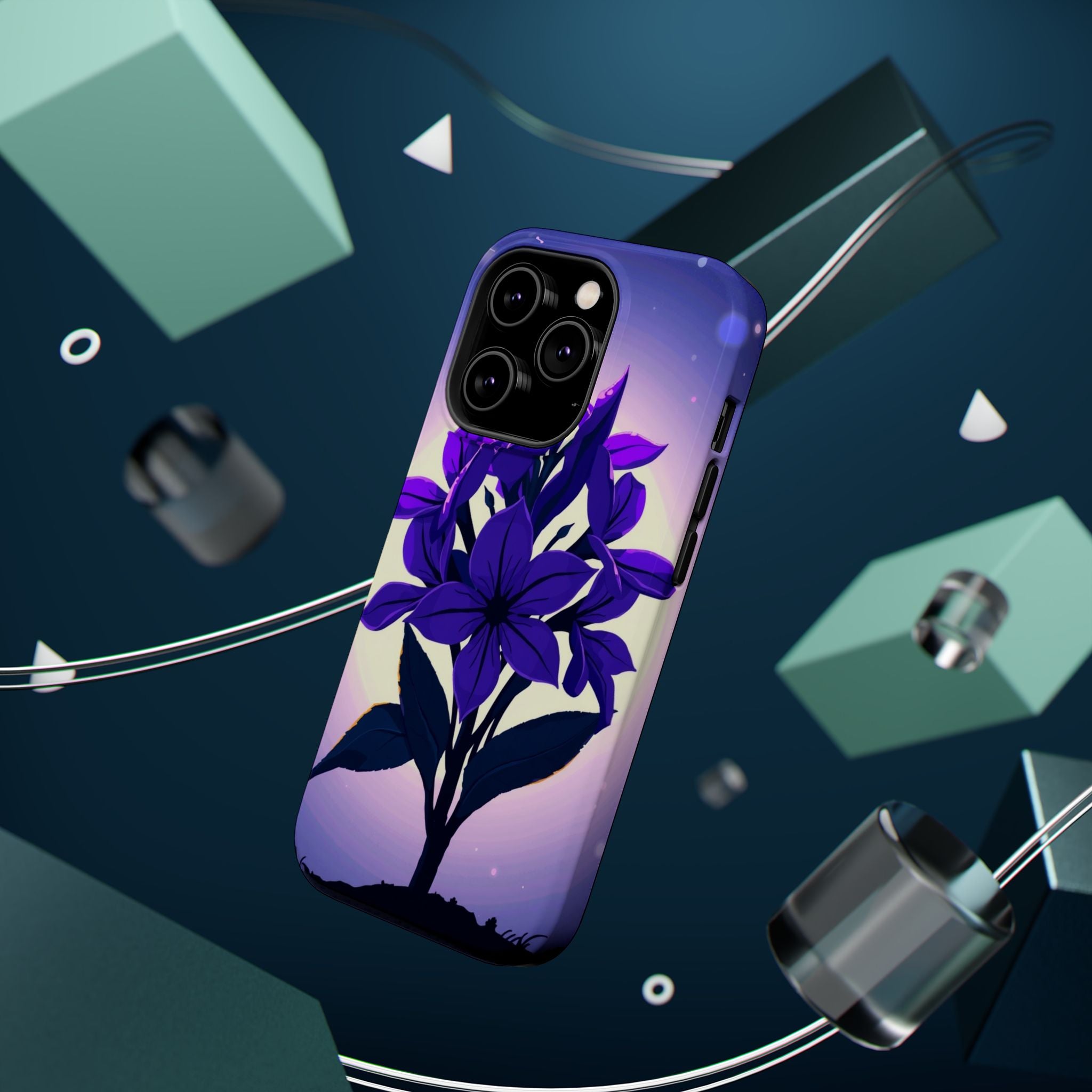 iPhone Floral Crown Mystic Art 13 Bold Modern Everyday Snap Case · iPhone Case