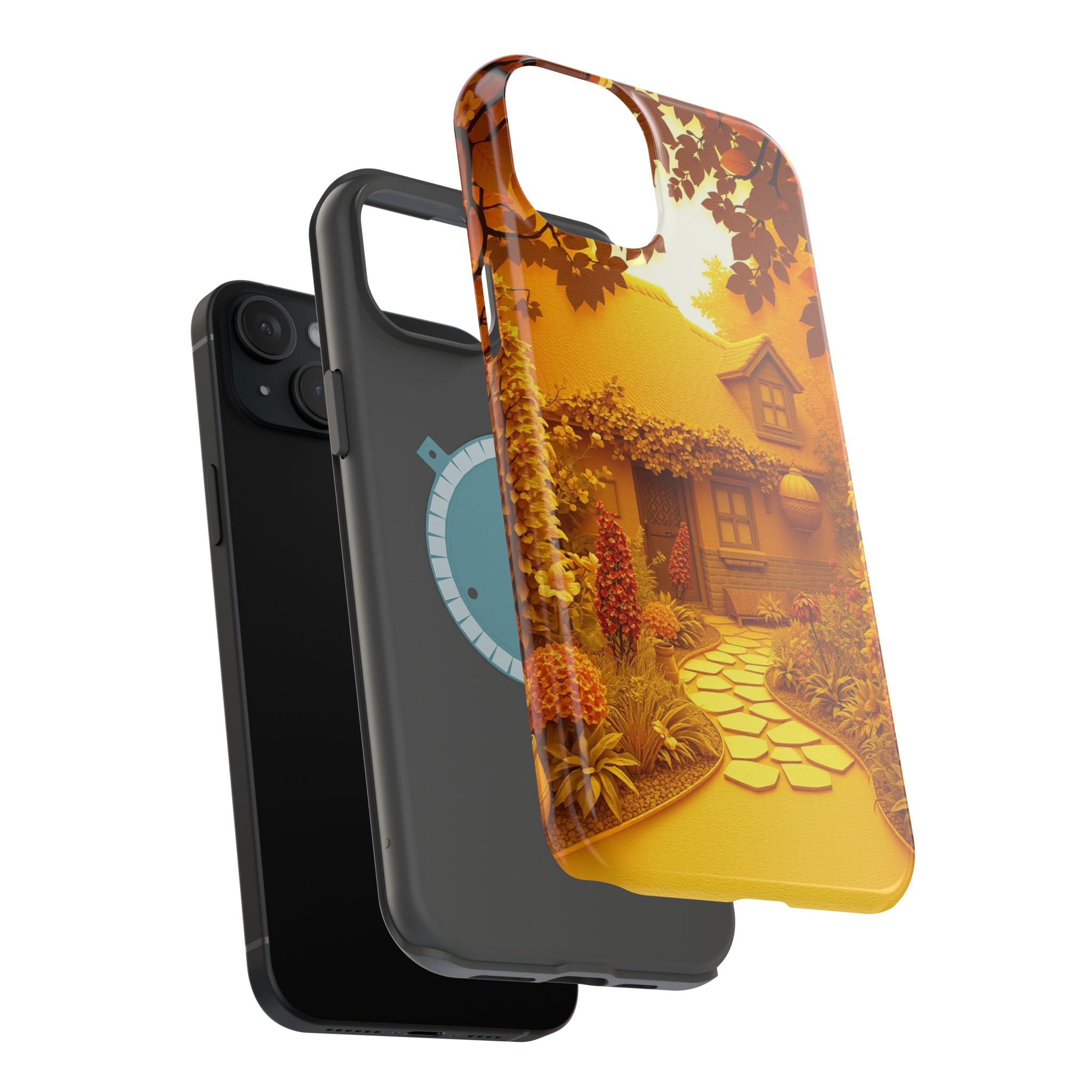 iPhone Vibrant Cottage Garden Design Slim Everyday Designer Case · iPhone Case