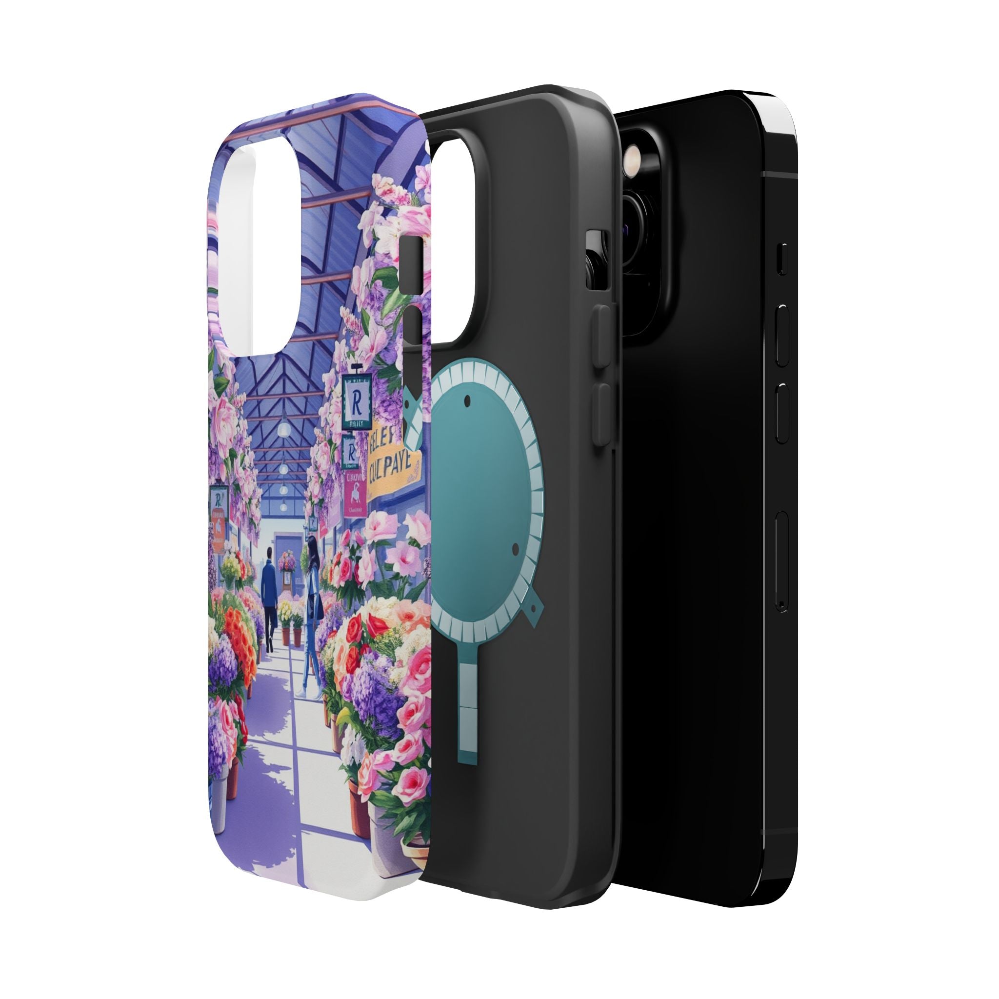 iPhone Flower Market Cinematic Art Clean Minimal Snap Cas Slim Snap Case · iPhon