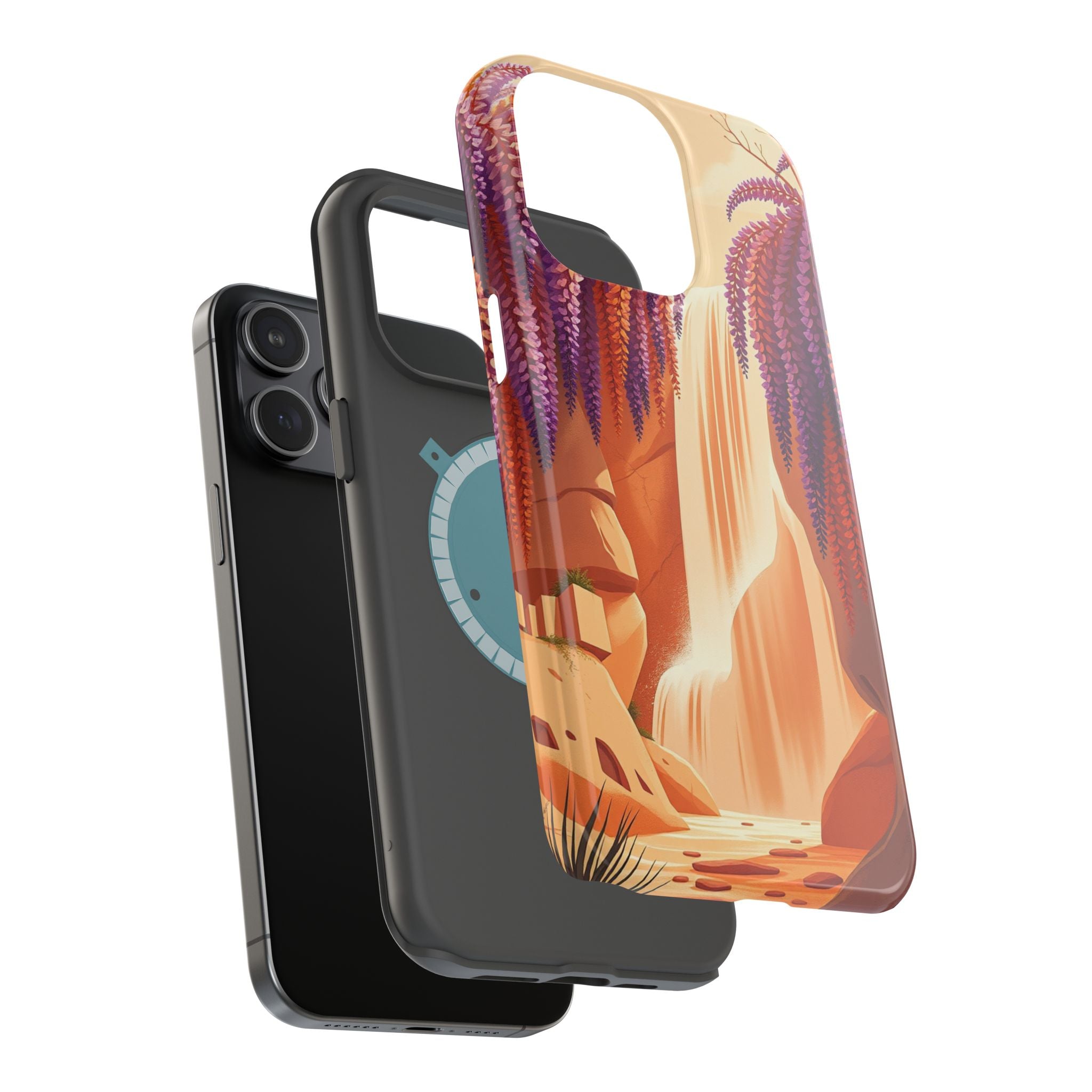 iPhone Wisteria Cascade Grunge Distressed Slim iPhone Everyday Designer · iPhone