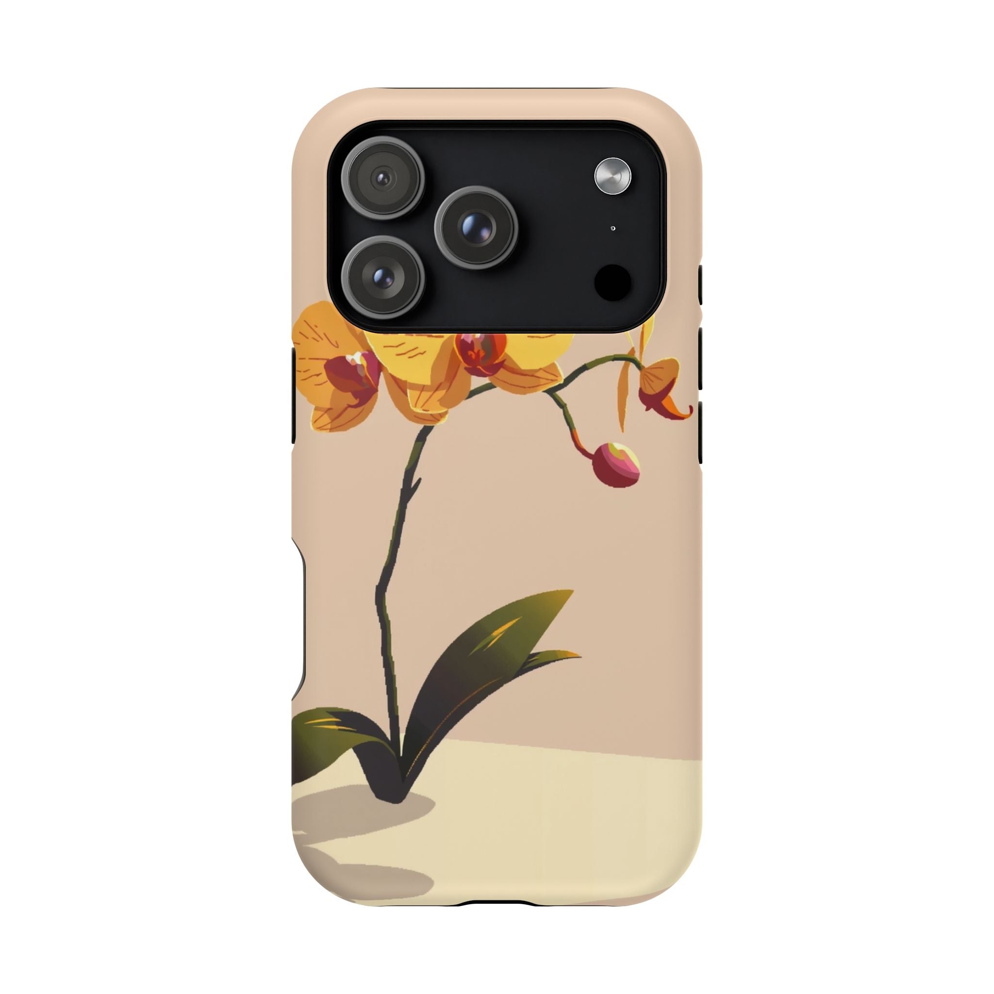 iPhone Orchid Study Pixel Art -Bit Bold Modern Everyday Snap Case · iPhone Case