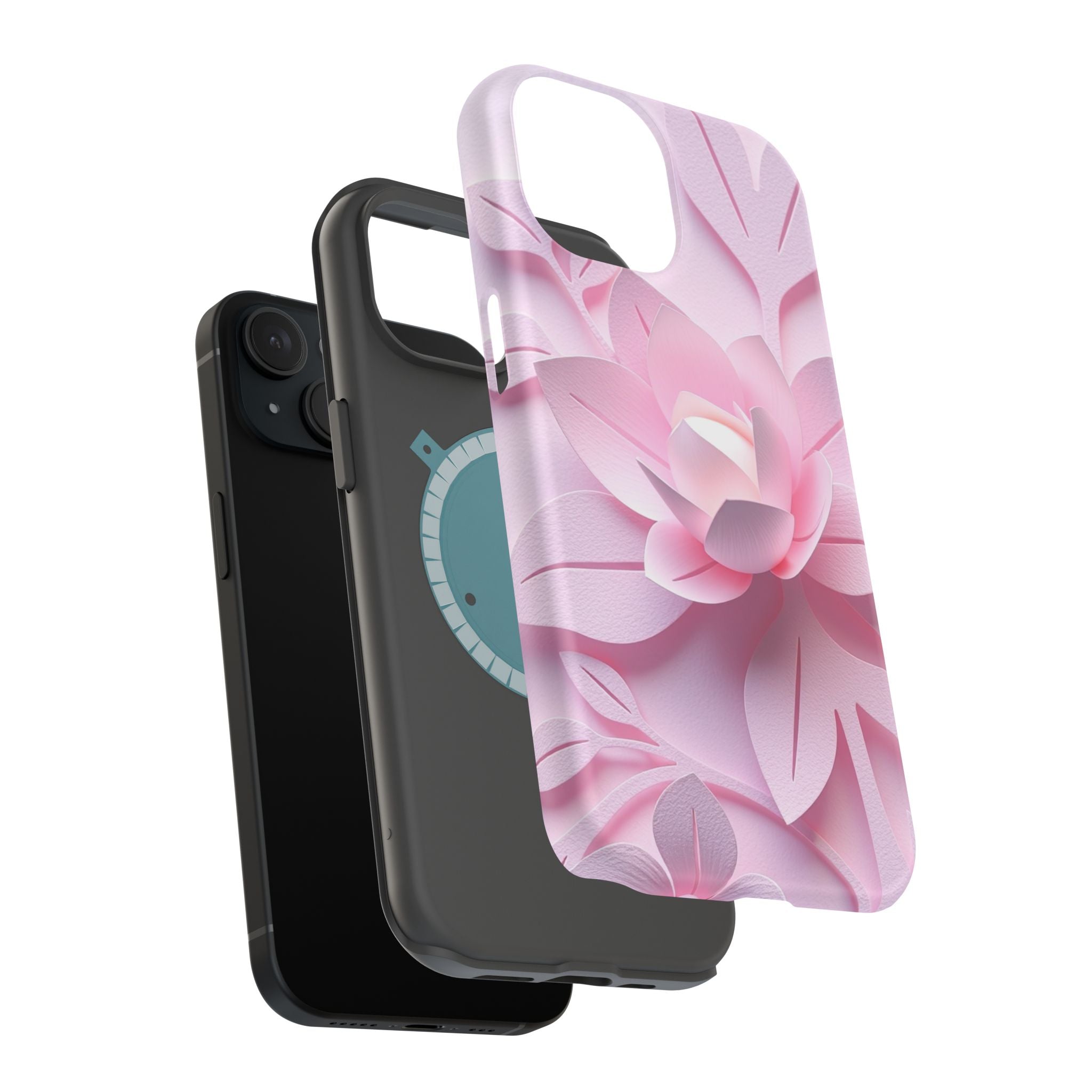 iPhone Floral Geometric Paper Cut Art Slim Everyday Designer Case · iPhone Case