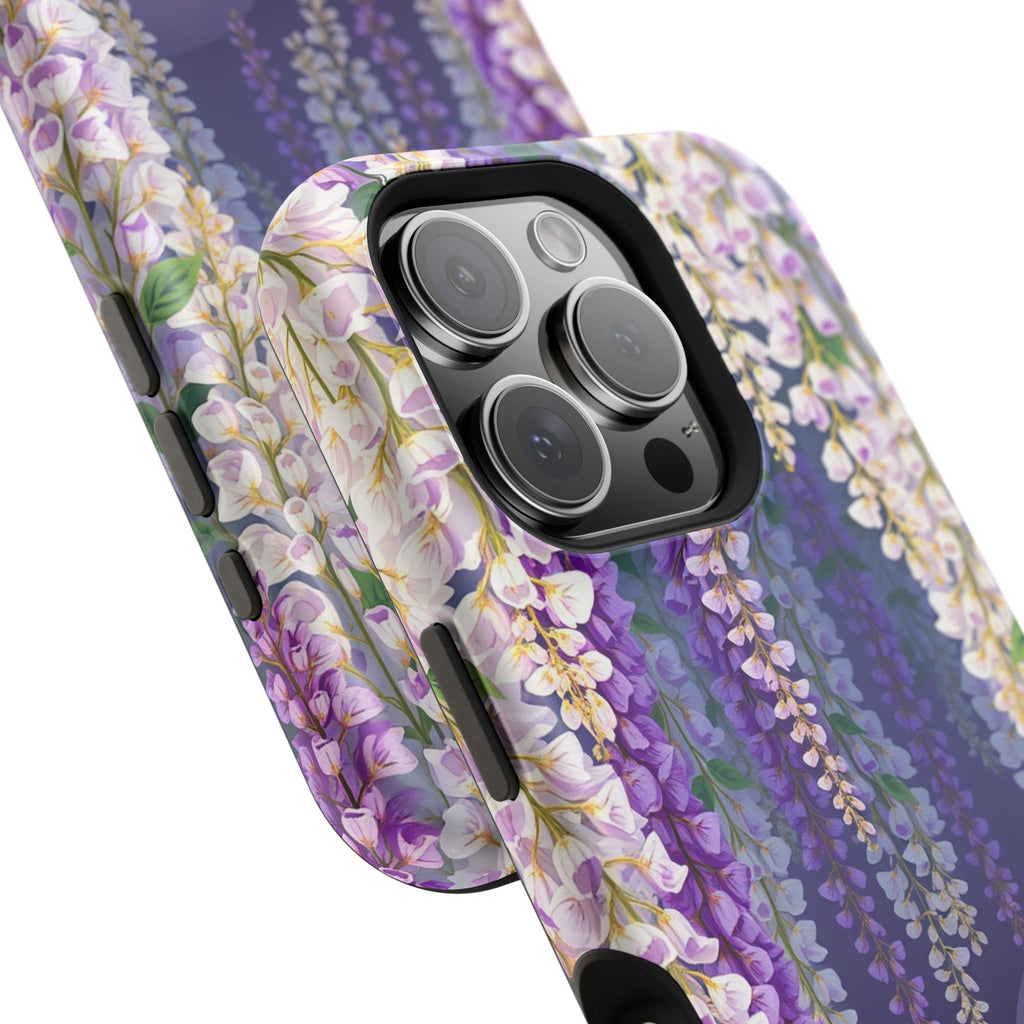 iPhone Mint And Blush Wisteria Cascade Slim Everyday Designer Case · iPhone Case