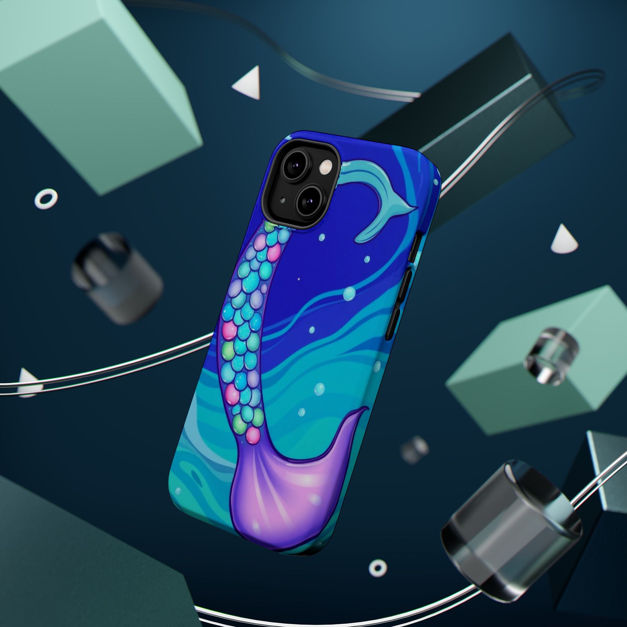 iPhone Mermaid Tail Swirl Kids Fun iPhone Phone Case Gift Artistic · iPhone Case