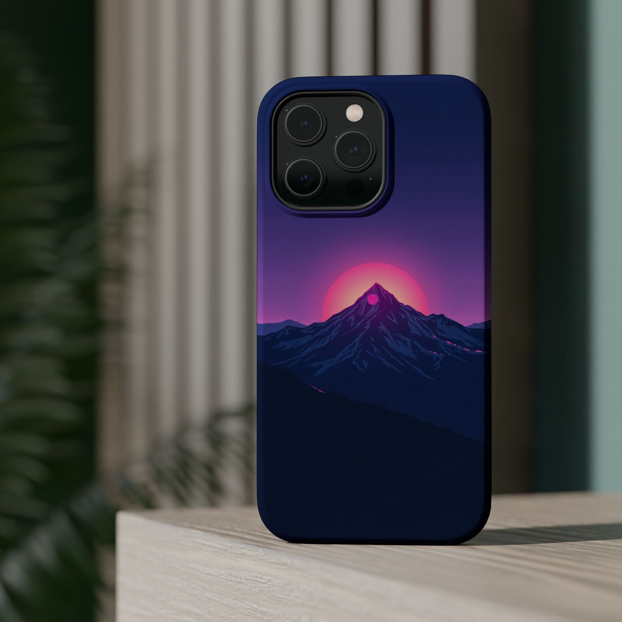 iPhone Mountain at Sunrise Electric Art Slim Everyday iPhone 15 · iPhone Case