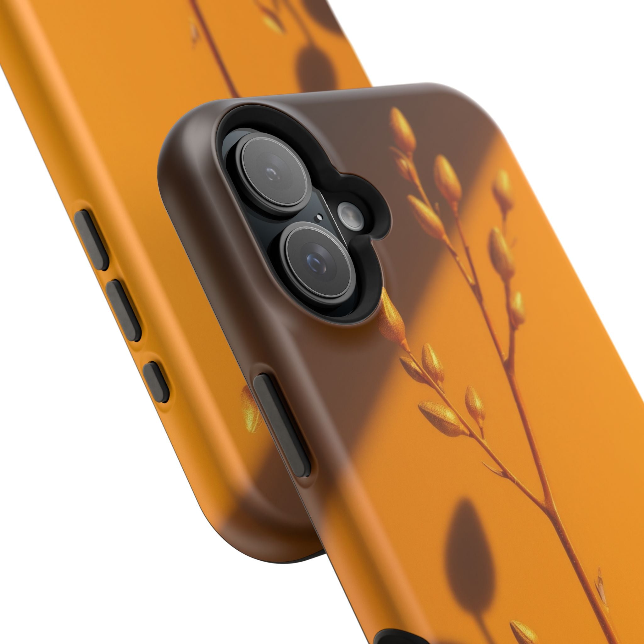 iPhone Mustard And Rust Minimalist Stem Slim Everyday iPhone Designer · iPhone C