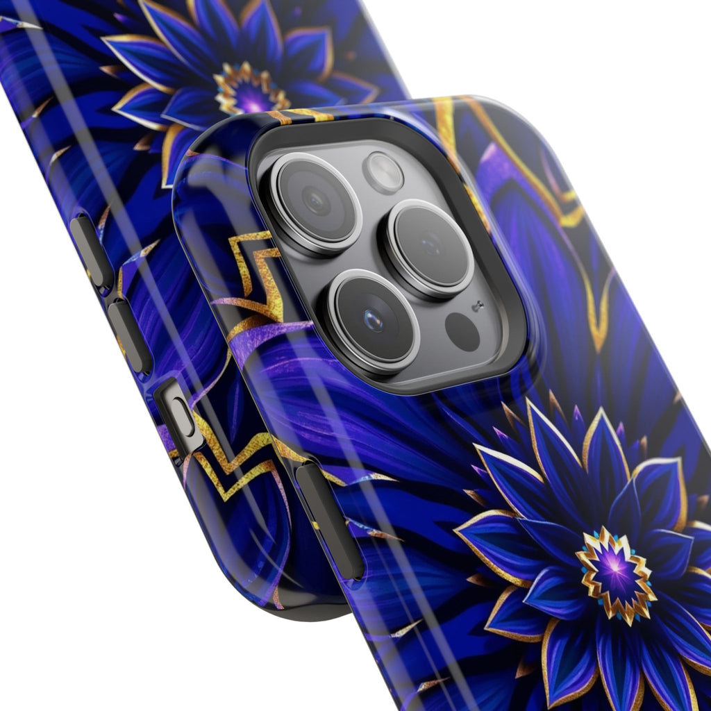 iPhone Floral Mandala Electric Art 14 Slim Everyday Designer Case · iPhone Case