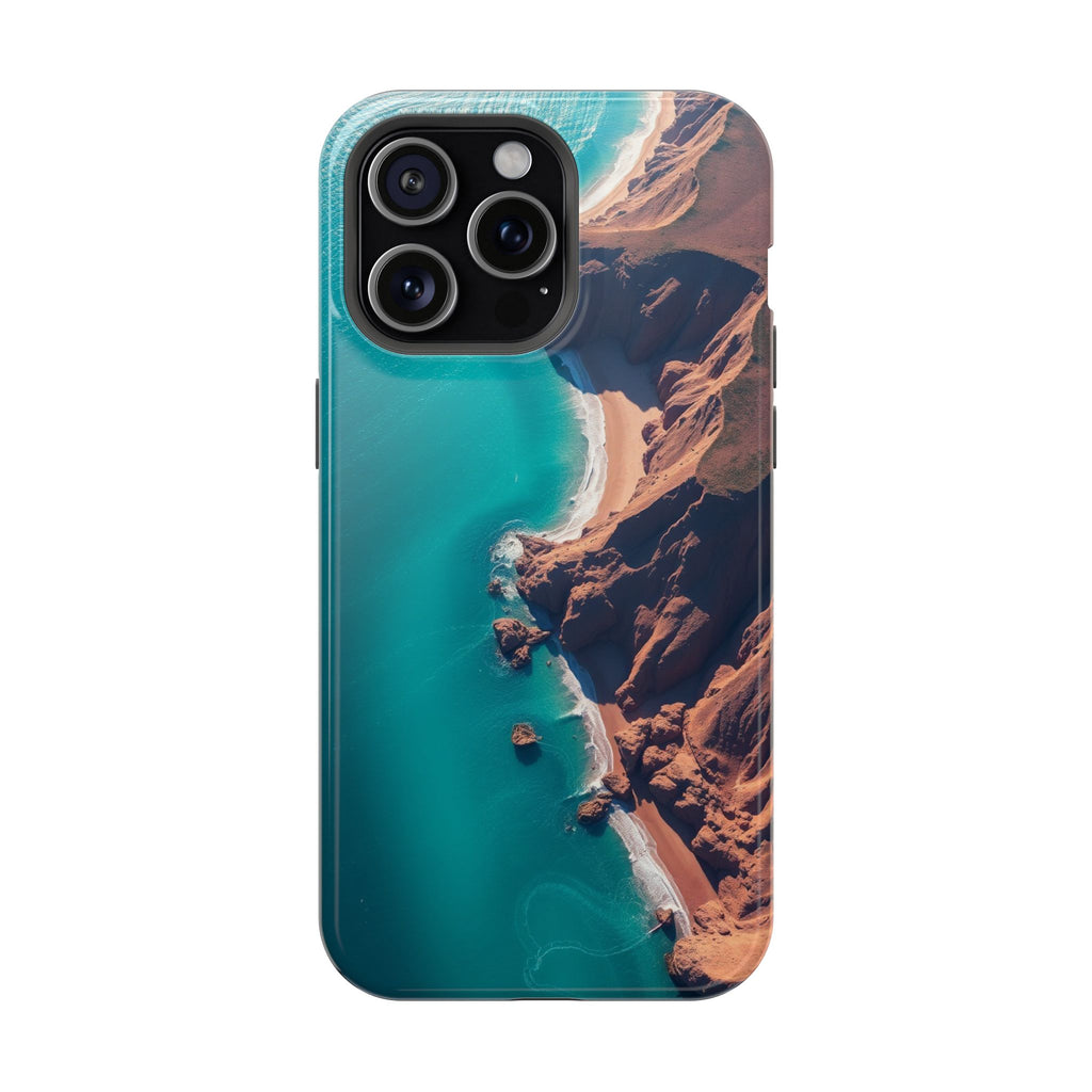 iPhone Shoreline Aerial Abstract Geometric Slim iPhone Everyday · iPhone Case
