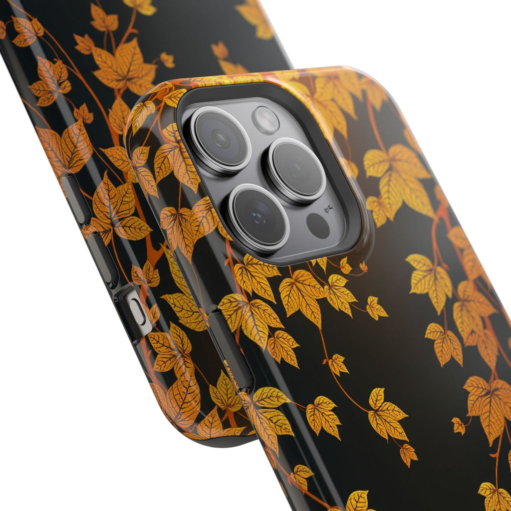 iPhone Mustard And Rust Art Nouveau Vine Slim Everyday iPhone 14 · iPhone Case