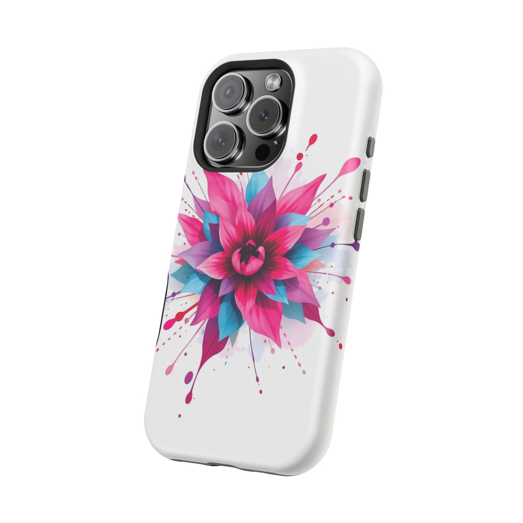 iPhone Floral Watercolor Splash Electric Art Slim iPhone Everyday · iPhone Case
