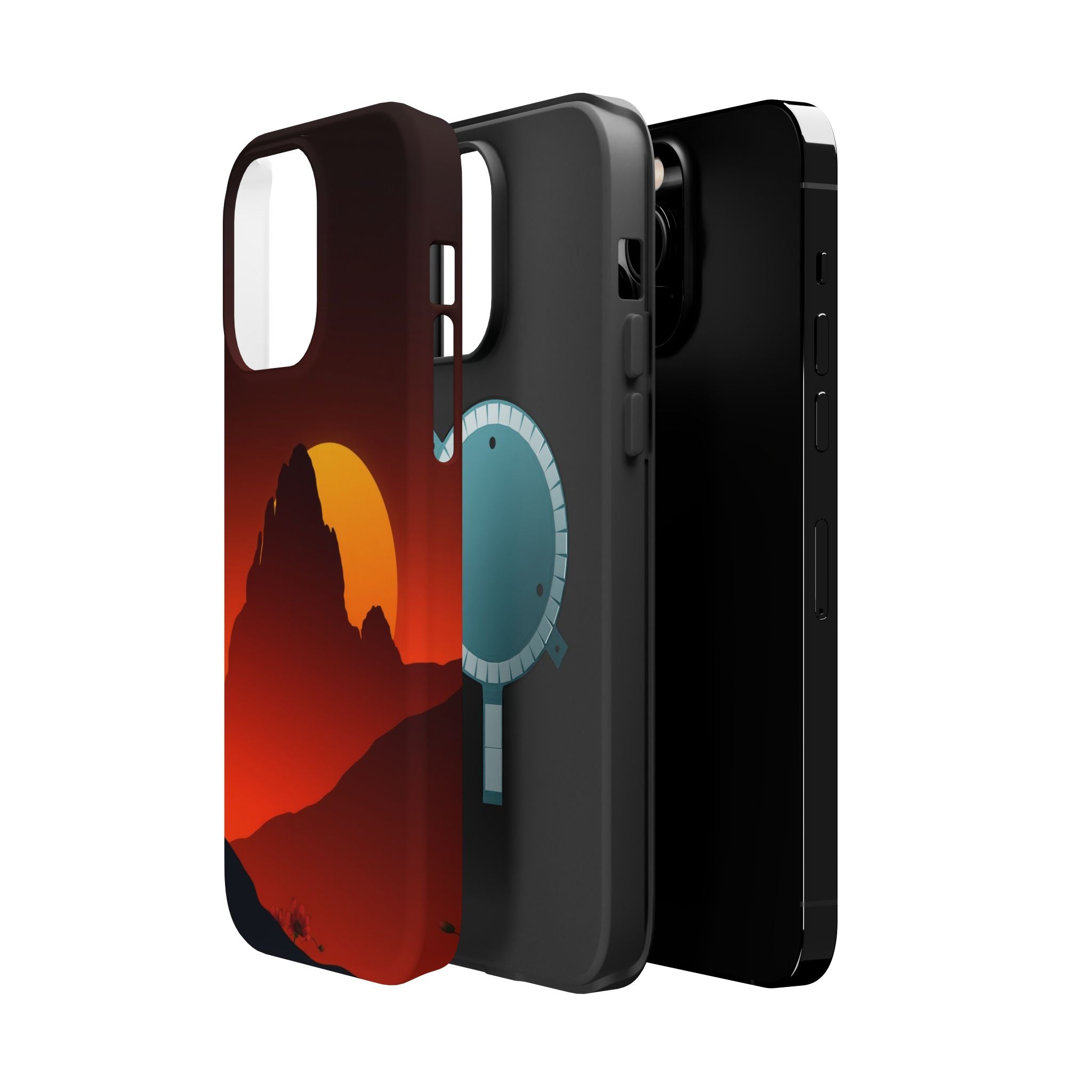 iPhone Sunset Amber And Peach Gradient Bloom Slim iPhone Everyday · iPhone Case