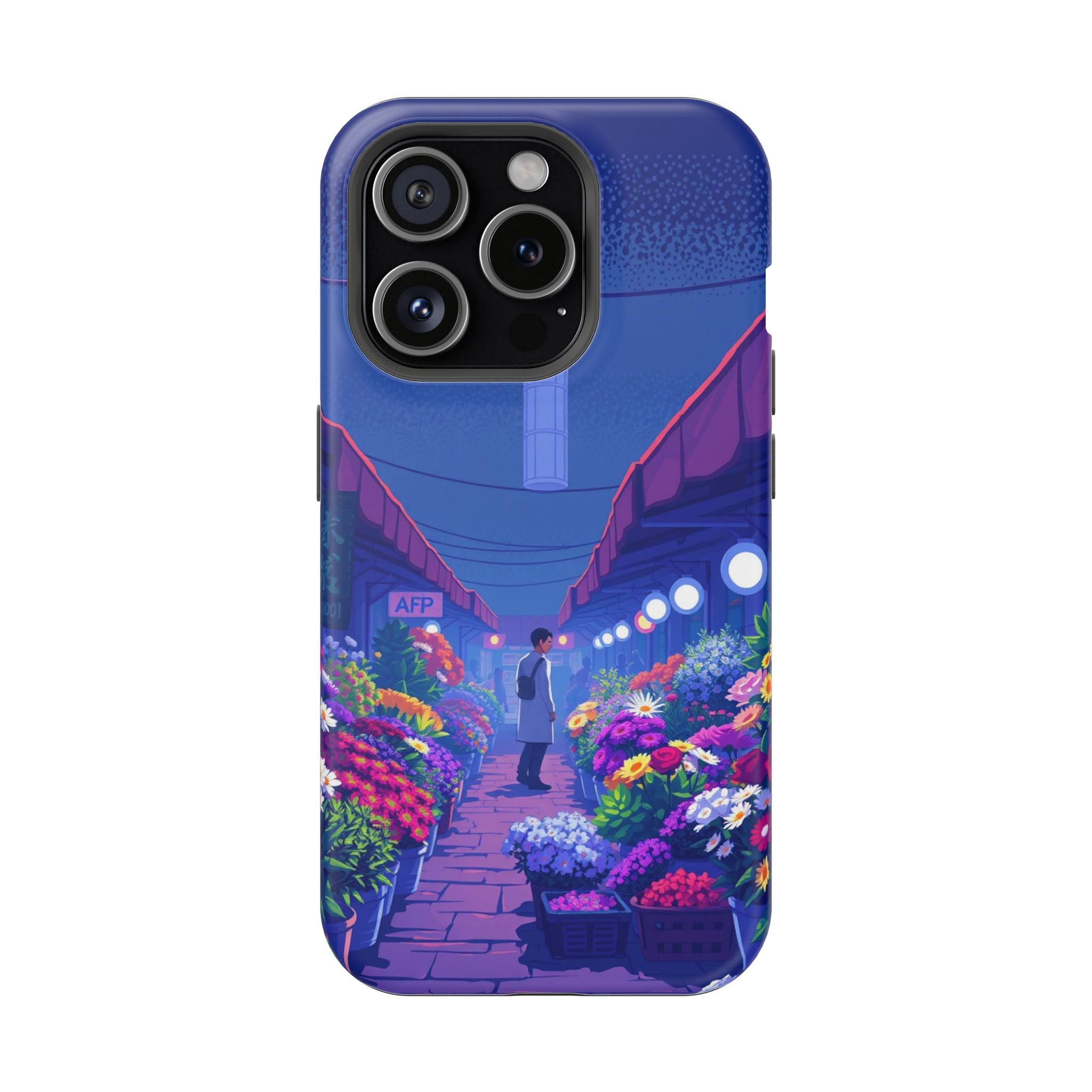 iPhone Flower Market Electric Art Bold Modern Everyday Snap Case · iPhone Case