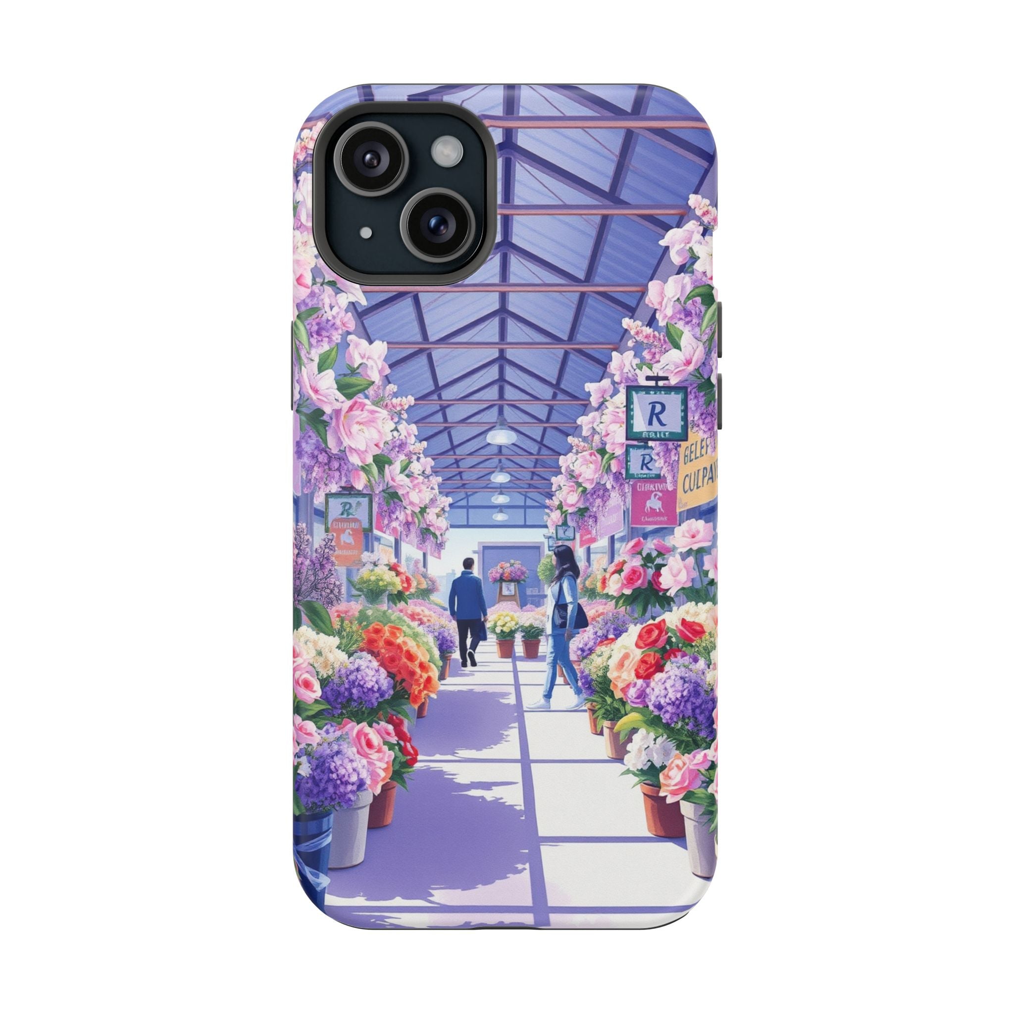 iPhone Flower Market Cinematic Art Clean Minimal Snap Cas Slim Snap Case · iPhon