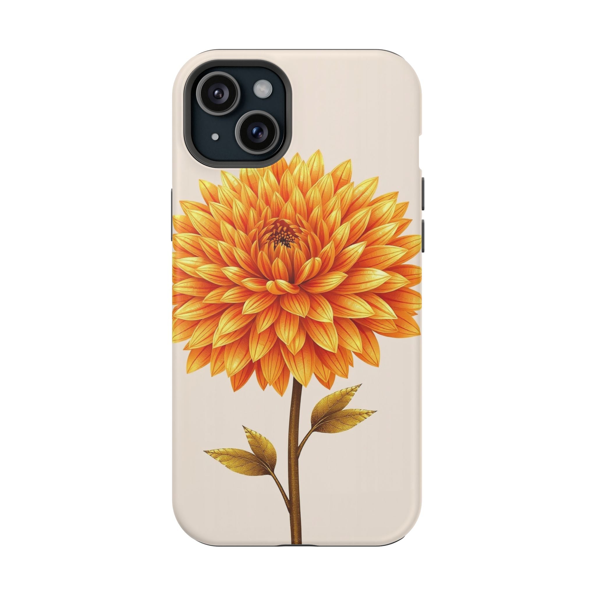 iPhone Chrysanthemum Classic Gold Foil Luxury Slim iPhone Everyday · iPhone Case