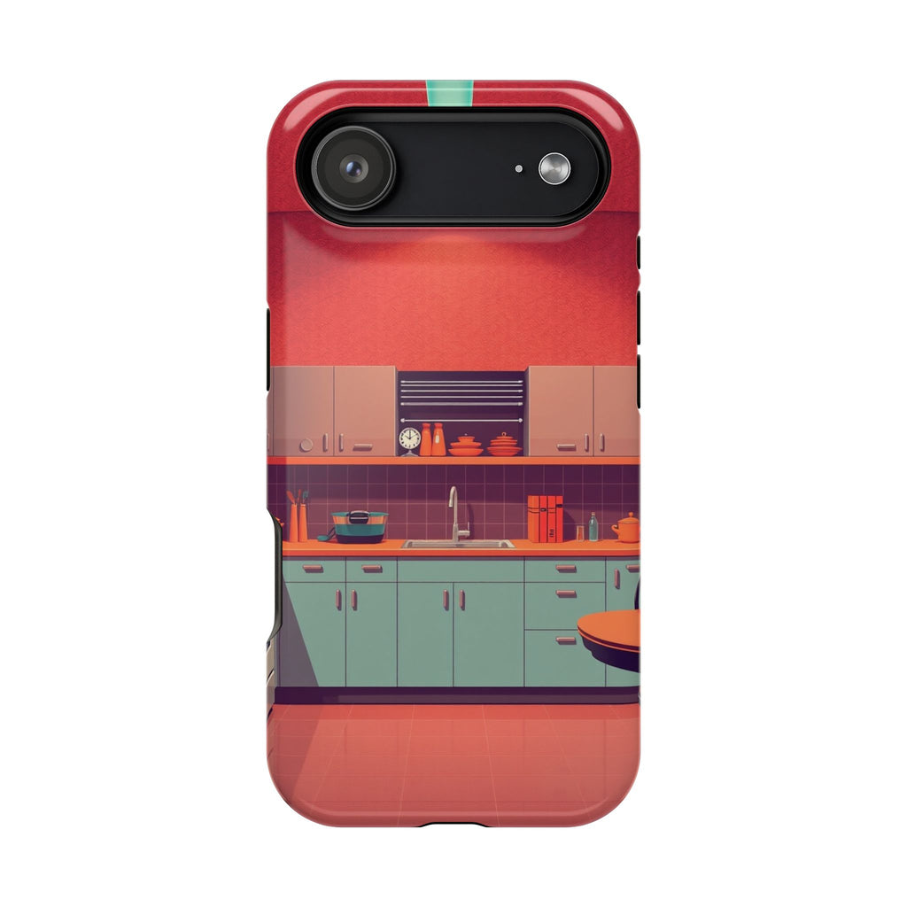 iPhone Earthy 1950s Kitchen Design Bold Modern Everyday Snap Case · iPhone Case