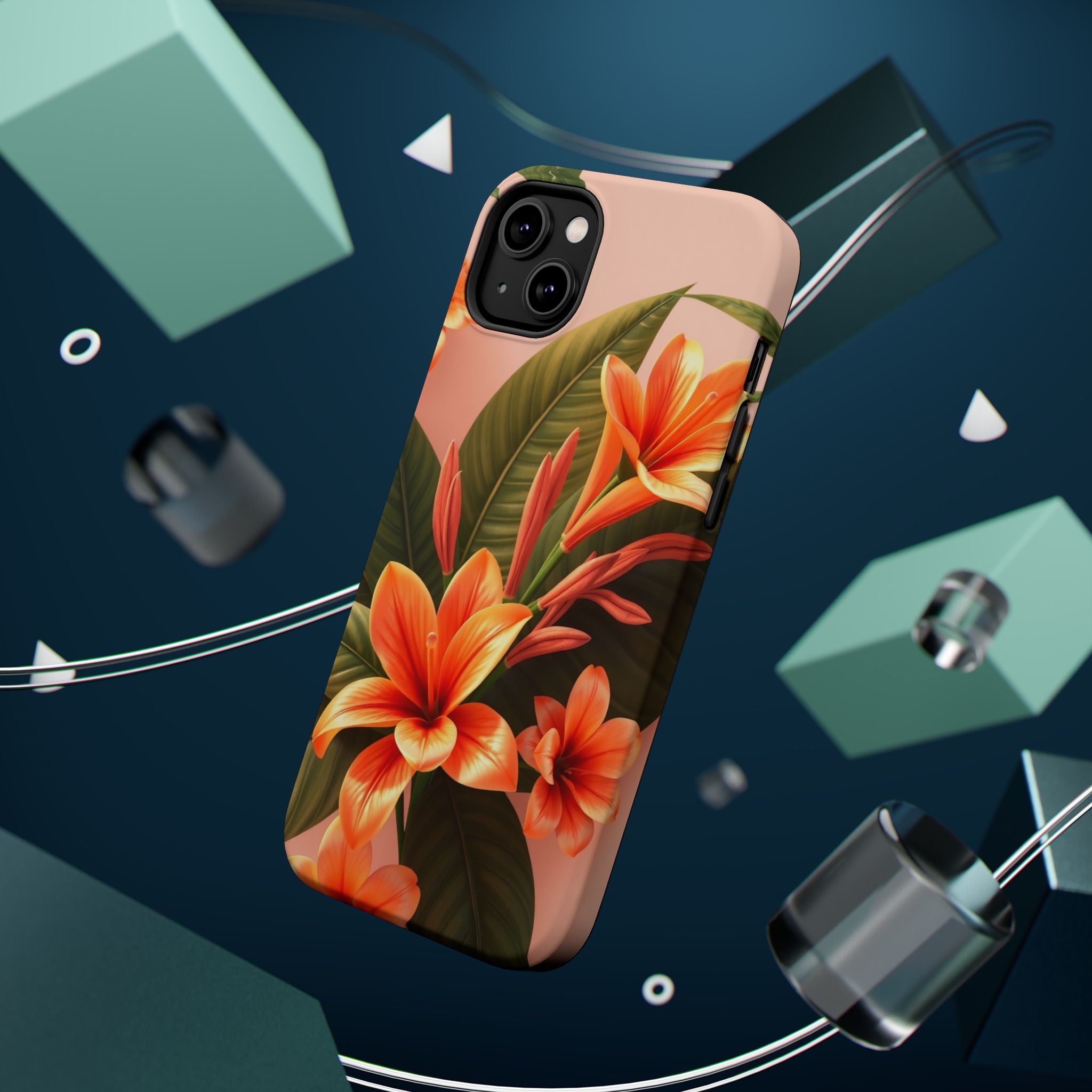 iPhone Tropical Bloom 3D Digital Bold Modern Everyday Snap Case · iPhone Case