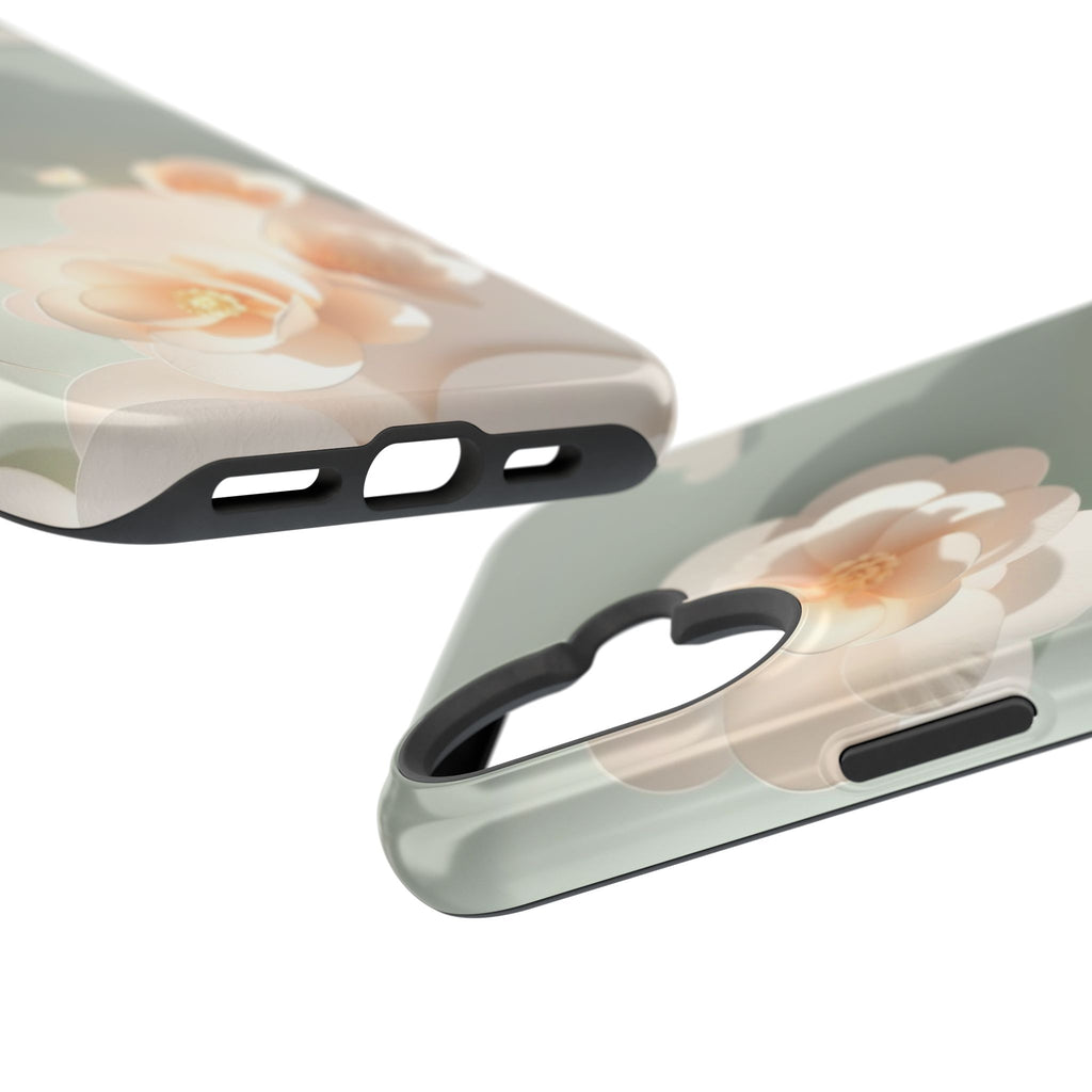 iPhone Sage And Ivory Pastel Floral Cloud Slim iPhone Everyday Designer · iPhone